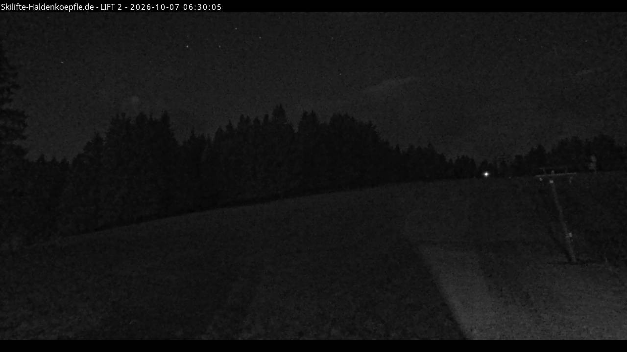 Archiv Foto Webcam Haldenköpfle - Blick zu Lift 2
