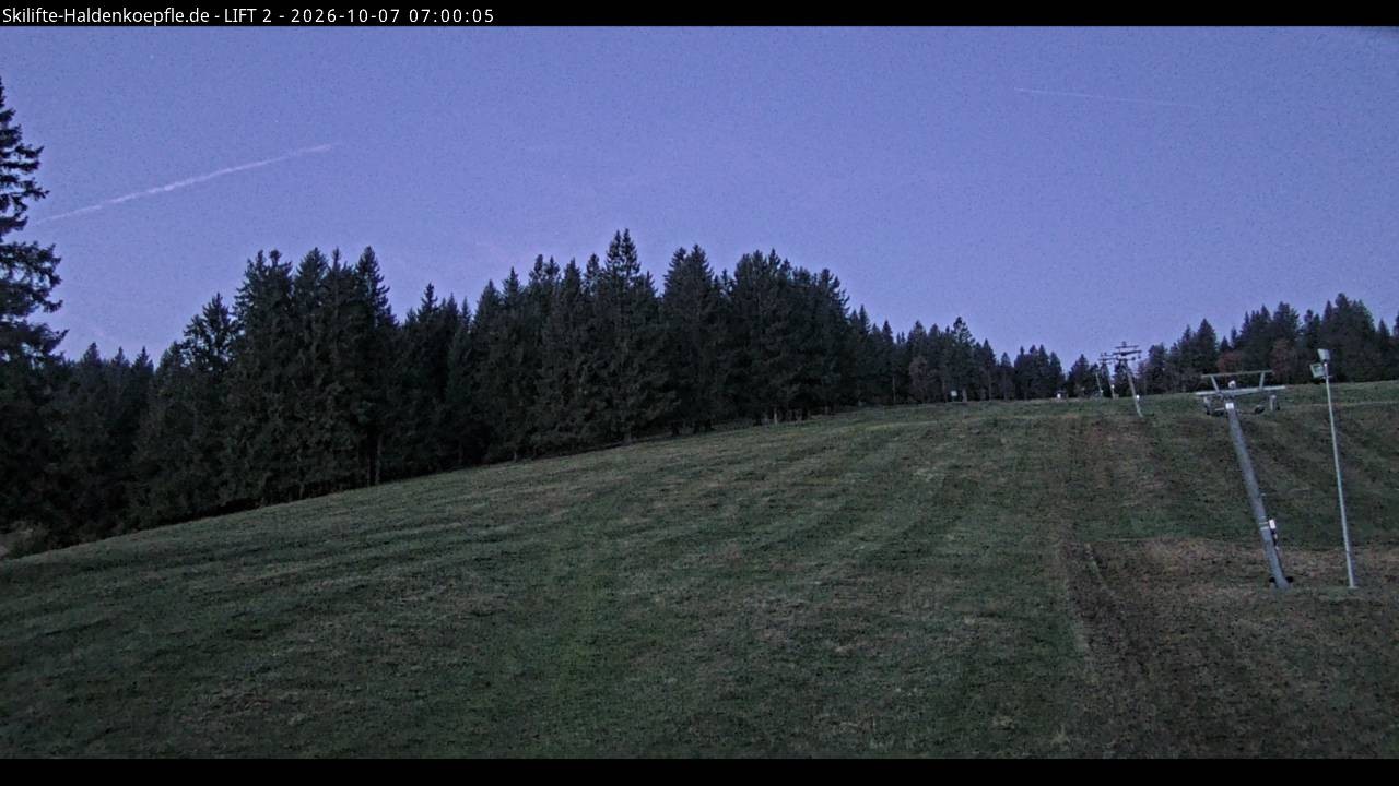 Archiv Foto Webcam Haldenköpfle - Blick zu Lift 2