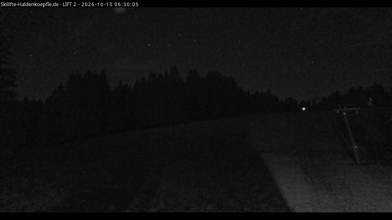 Archiv Foto Webcam Haldenköpfle - Blick zu Lift 2
