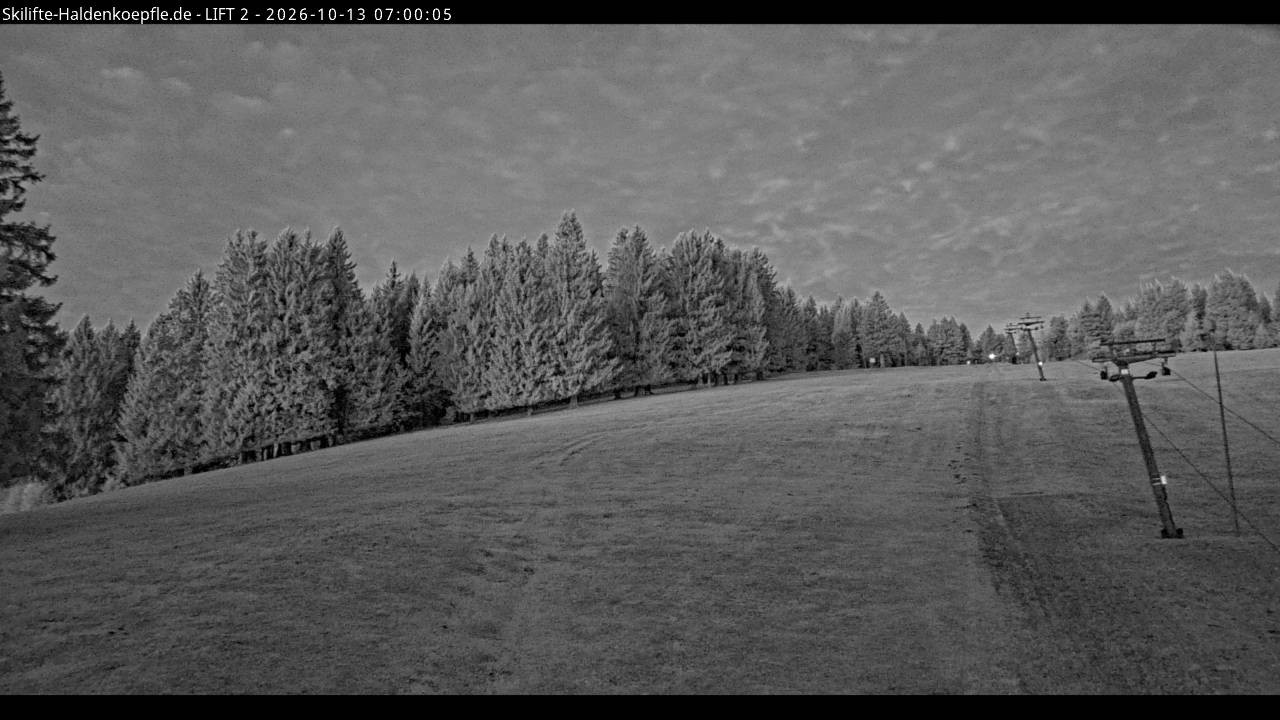 Archiv Foto Webcam Haldenköpfle - Blick zu Lift 2