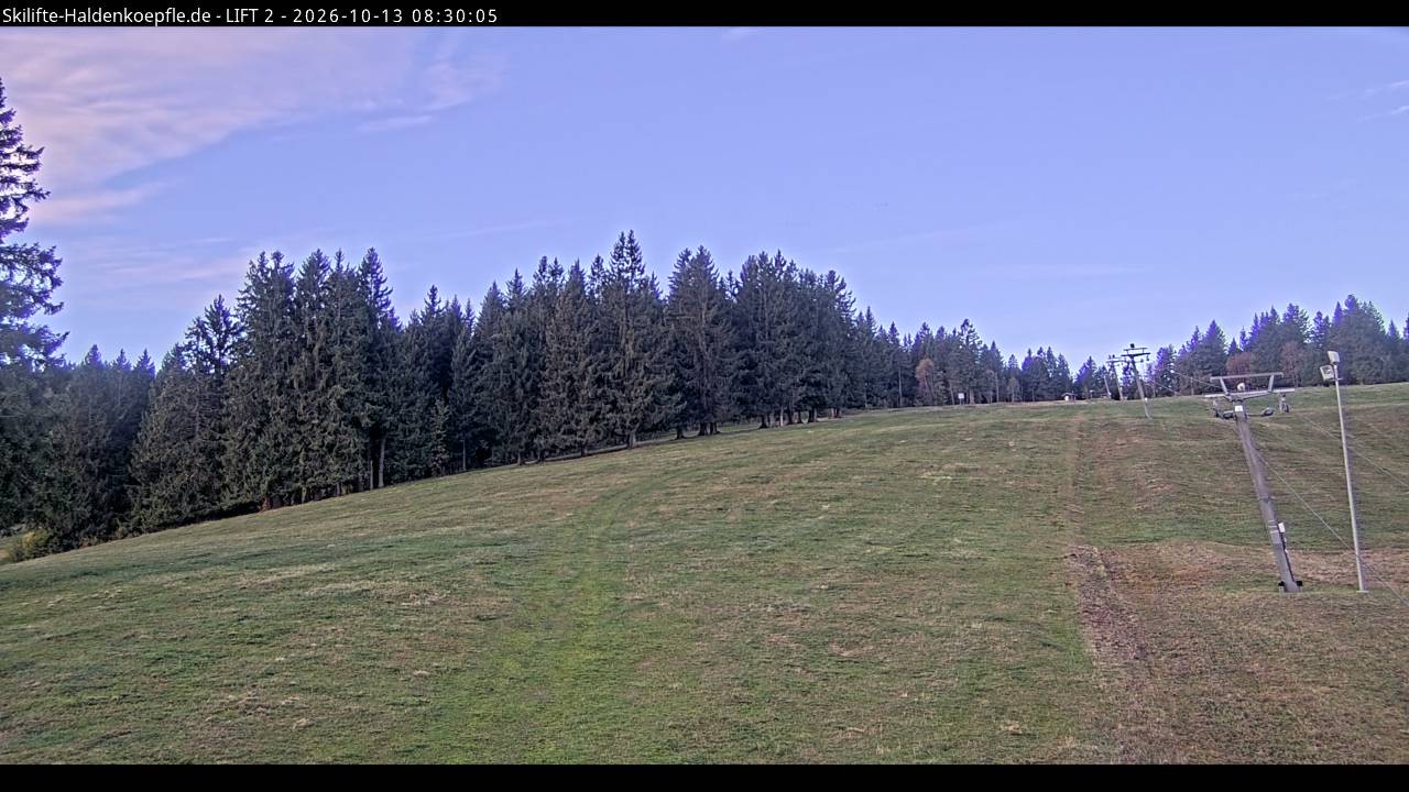 Archiv Foto Webcam Haldenköpfle - Blick zu Lift 2