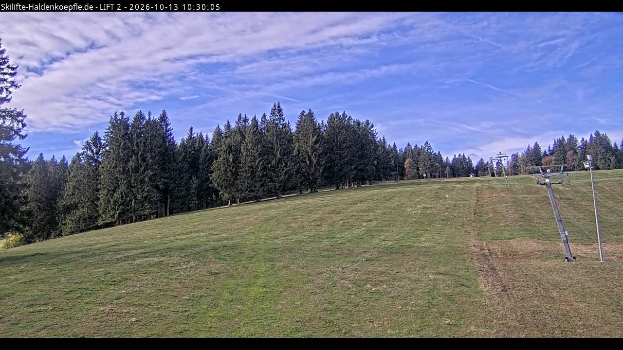Archiv Foto Webcam Haldenköpfle - Blick zu Lift 2