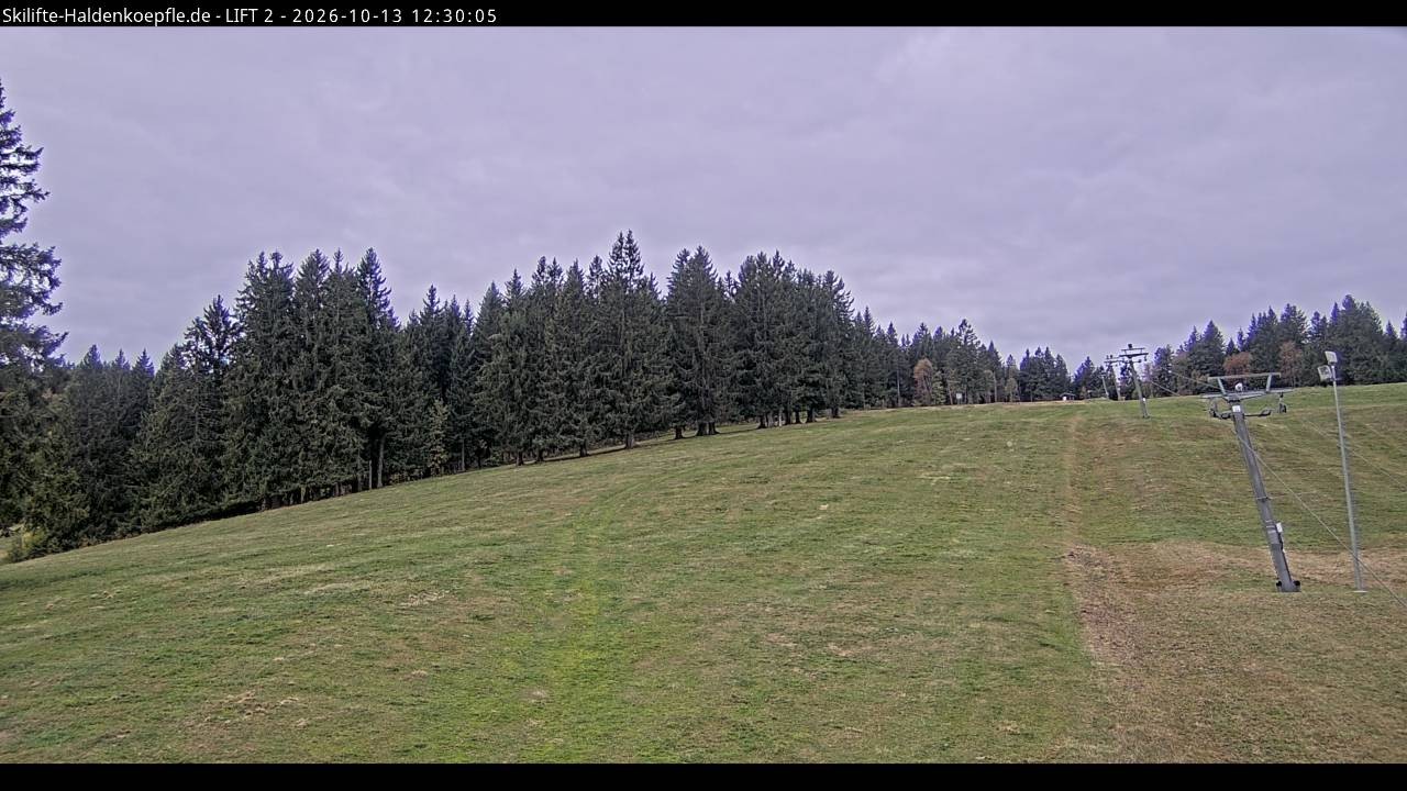 Archiv Foto Webcam Haldenköpfle - Blick zu Lift 2