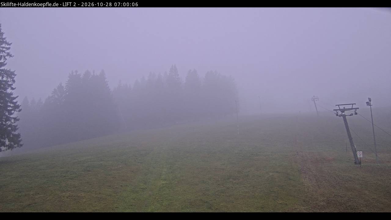 Archiv Foto Webcam Haldenköpfle - Blick zu Lift 2