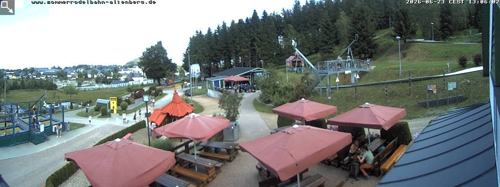 Archiv Foto Altenberg: Webcam Sommerrodelbahn