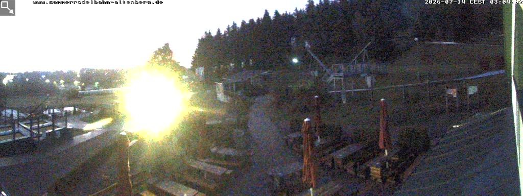 Archiv Foto Altenberg: Webcam Sommerrodelbahn