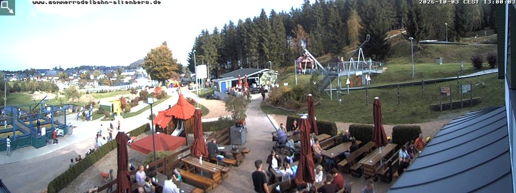 Archiv Foto Altenberg: Webcam Sommerrodelbahn
