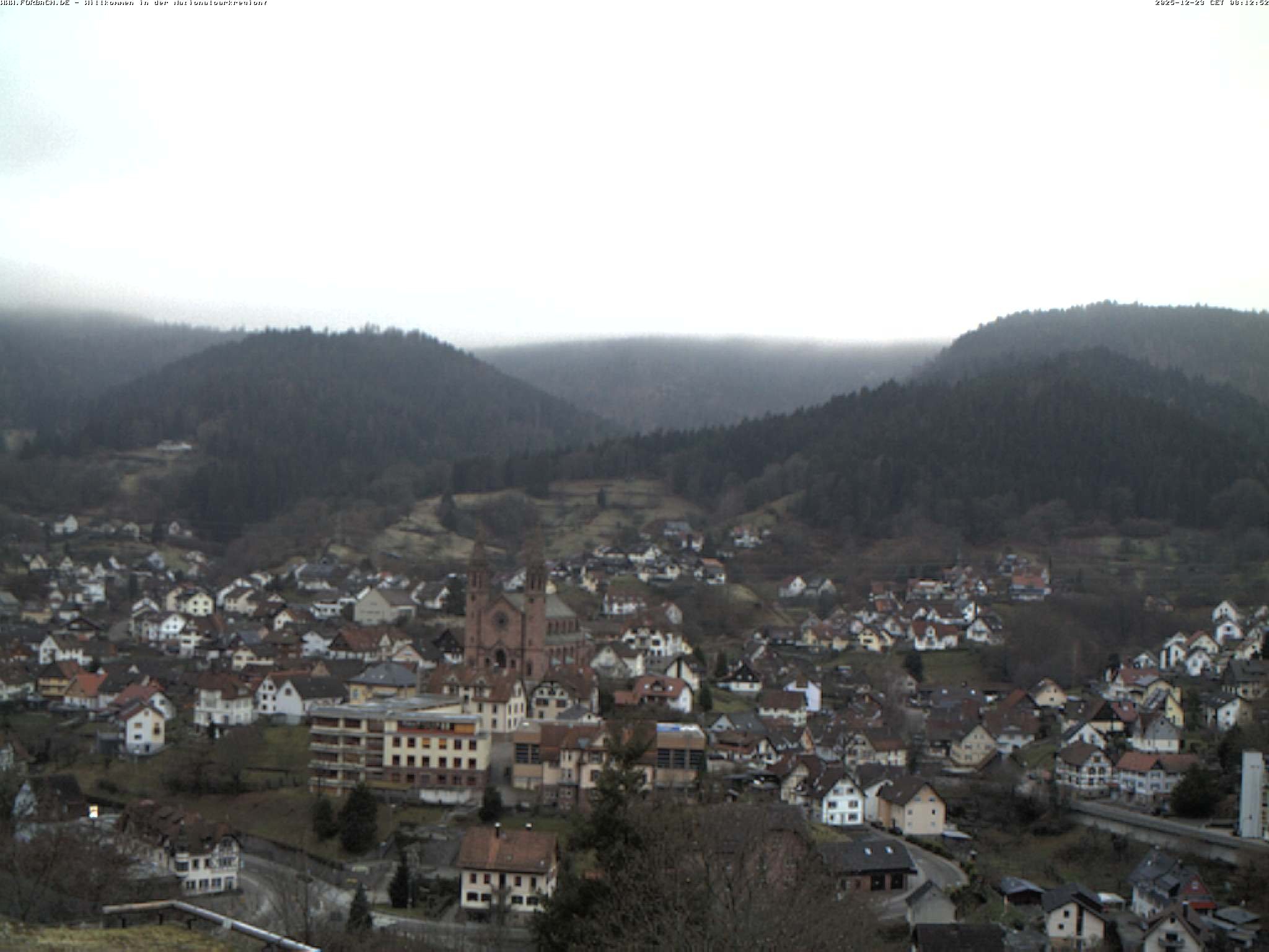 Archiv Foto Webcam Blick auf Forbach im Nordschwarzwald