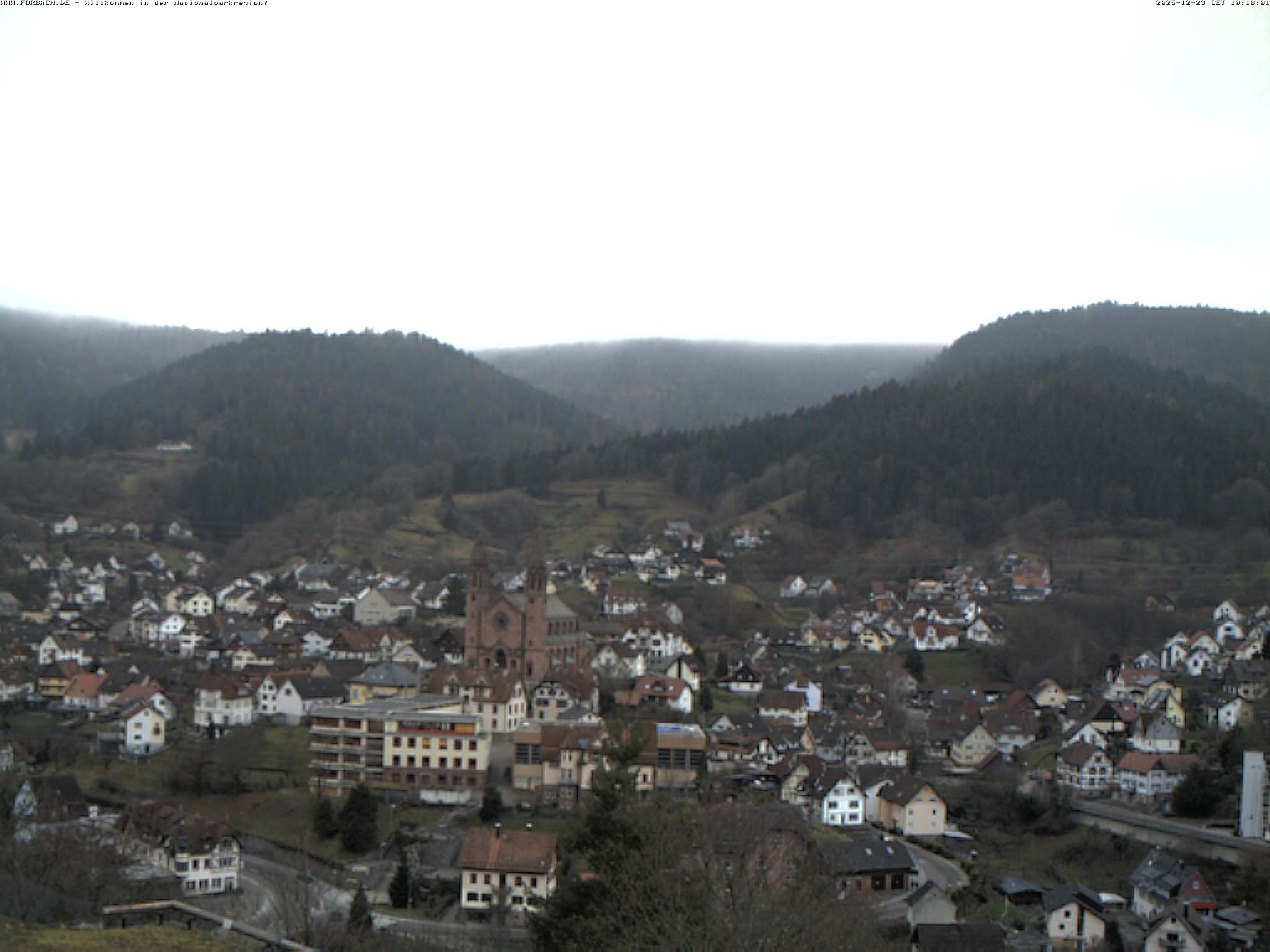 Archiv Foto Webcam Blick auf Forbach im Nordschwarzwald
