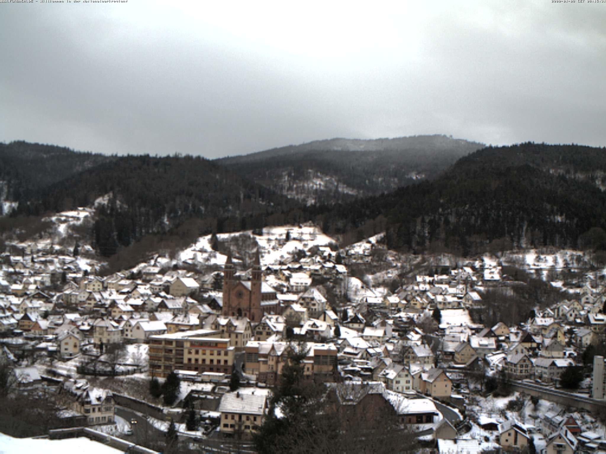 Archiv Foto Webcam Blick auf Forbach im Nordschwarzwald