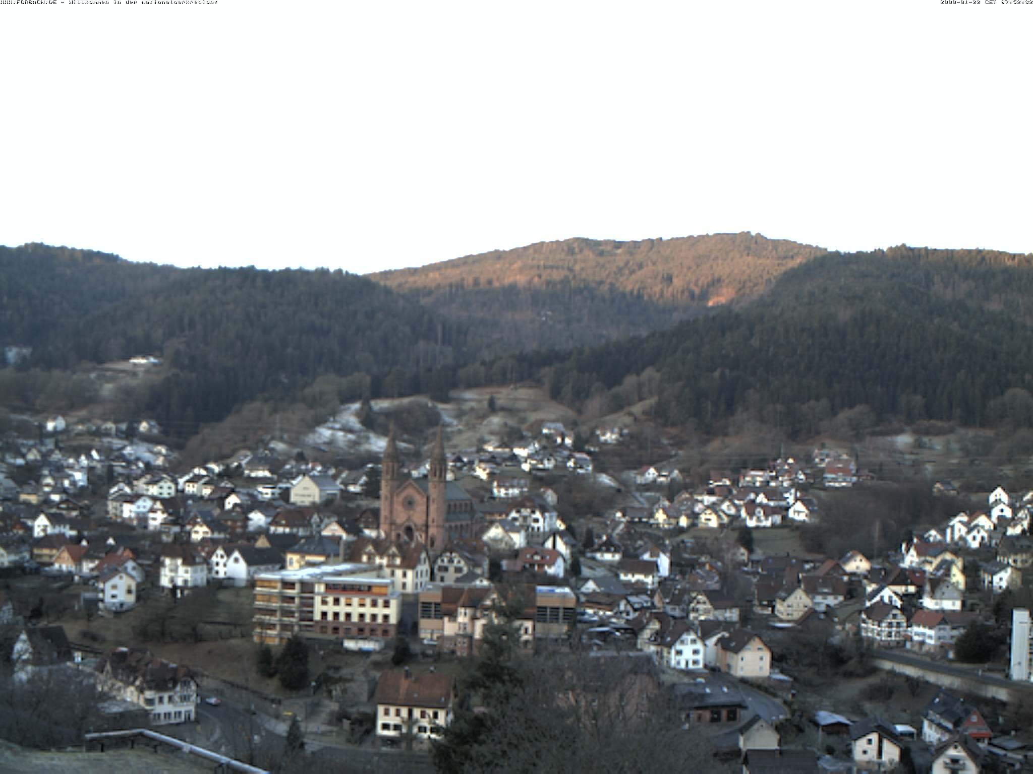 Archiv Foto Webcam Blick auf Forbach im Nordschwarzwald