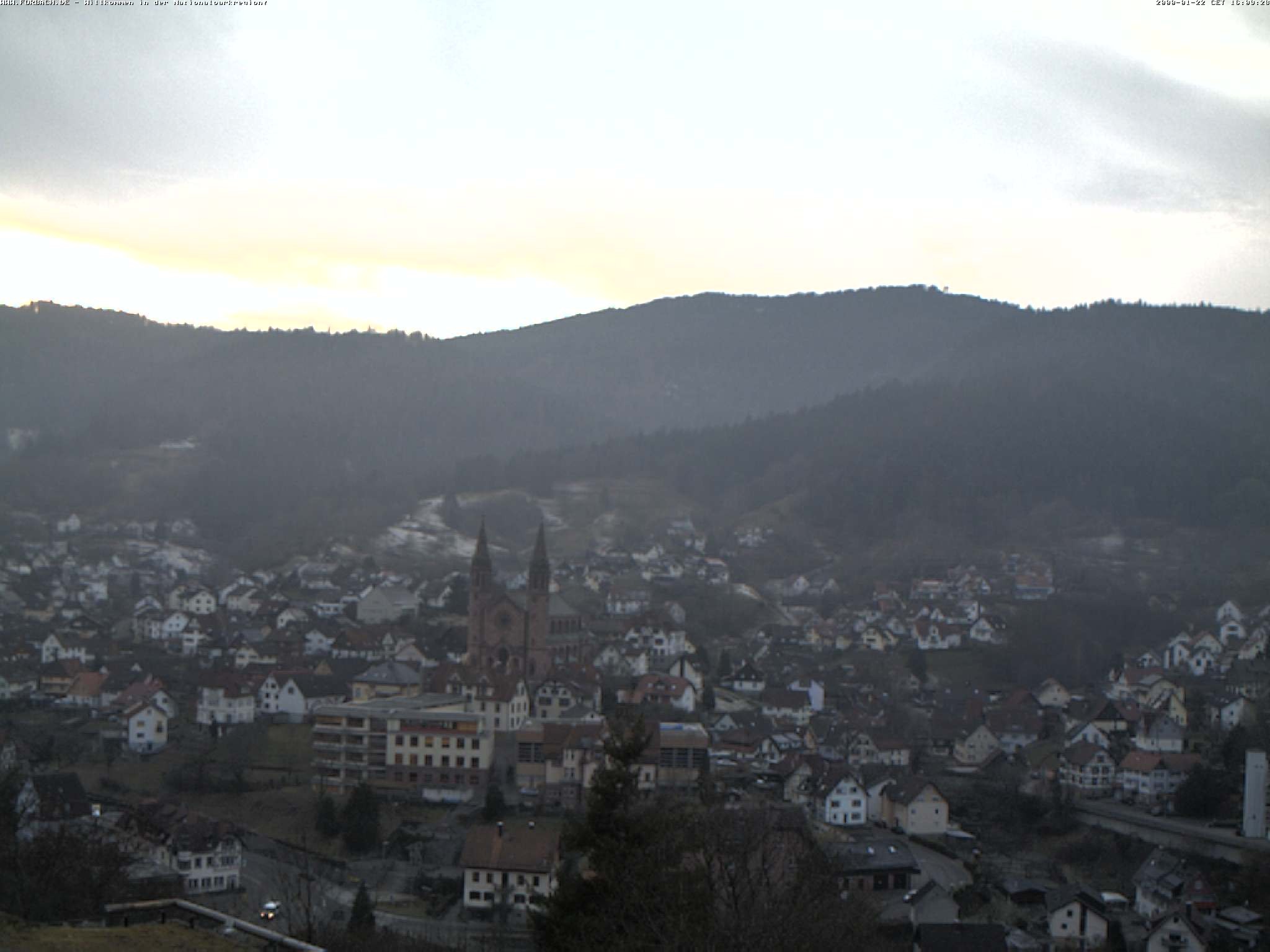 Archiv Foto Webcam Blick auf Forbach im Nordschwarzwald