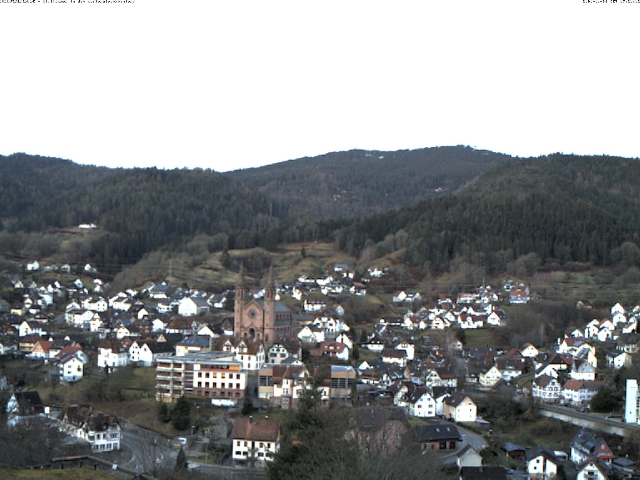 Archiv Foto Webcam Blick auf Forbach im Nordschwarzwald