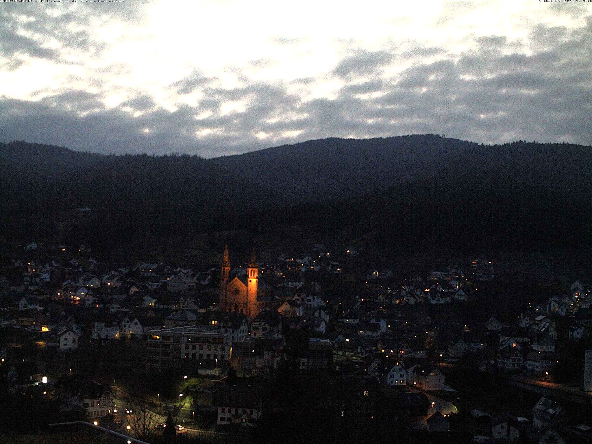 Archiv Foto Webcam Blick auf Forbach im Nordschwarzwald