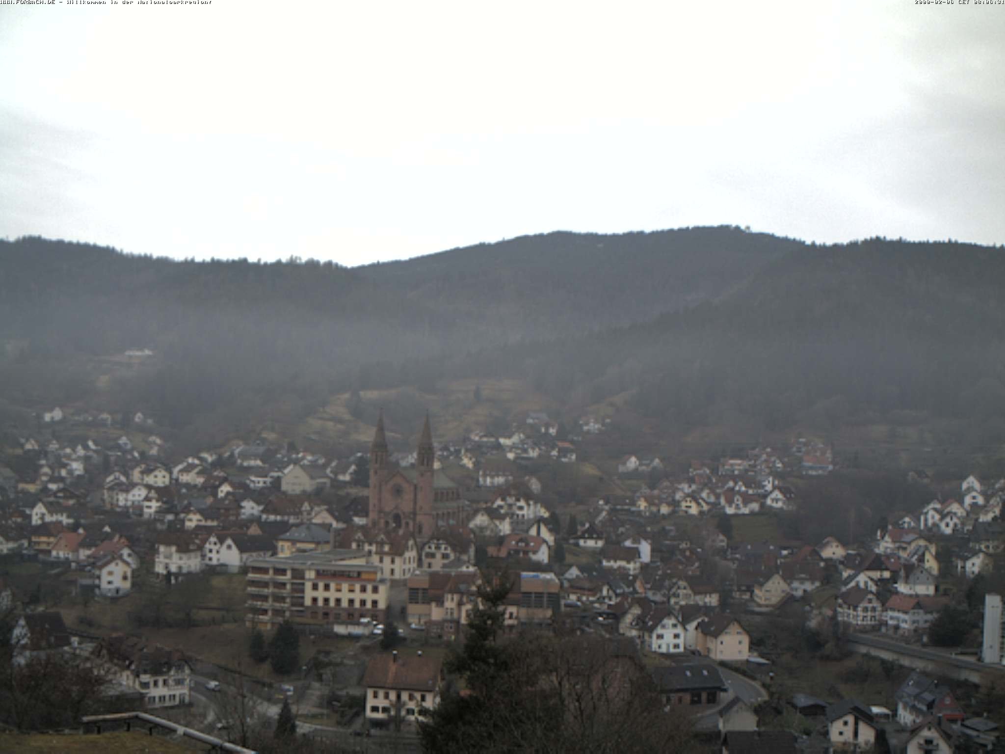 Archiv Foto Webcam Blick auf Forbach im Nordschwarzwald