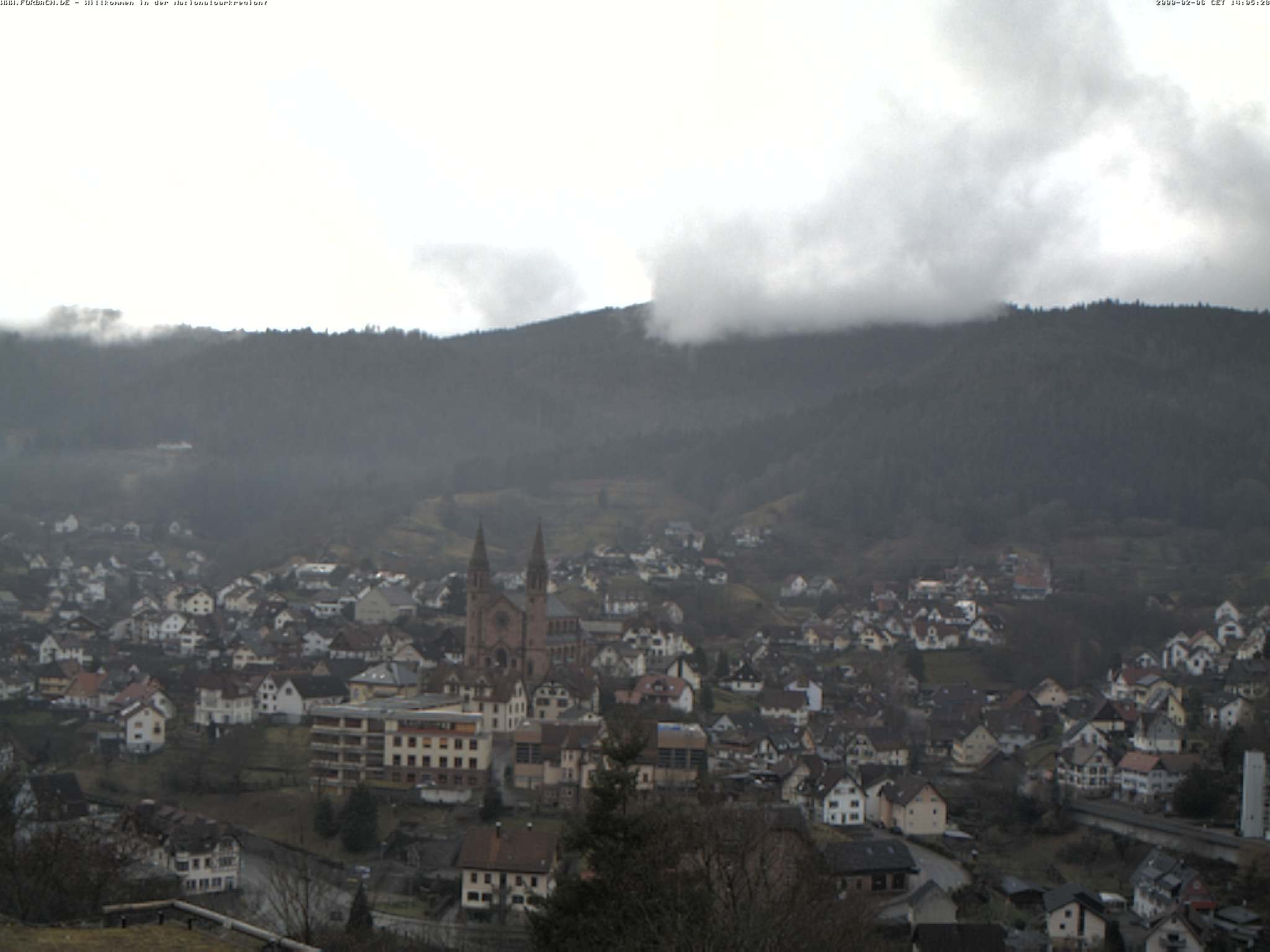 Archiv Foto Webcam Blick auf Forbach im Nordschwarzwald