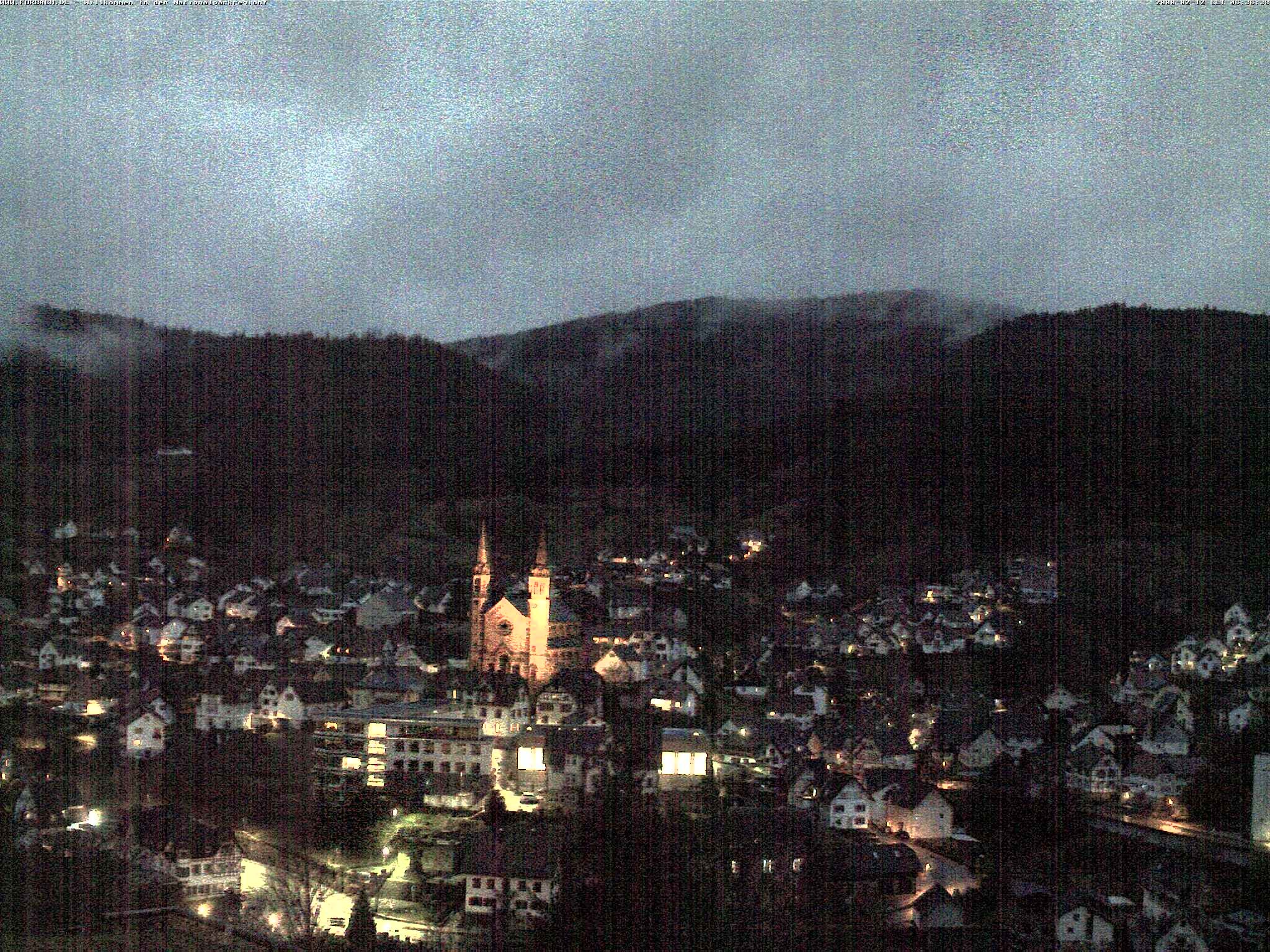 Archiv Foto Webcam Blick auf Forbach im Nordschwarzwald