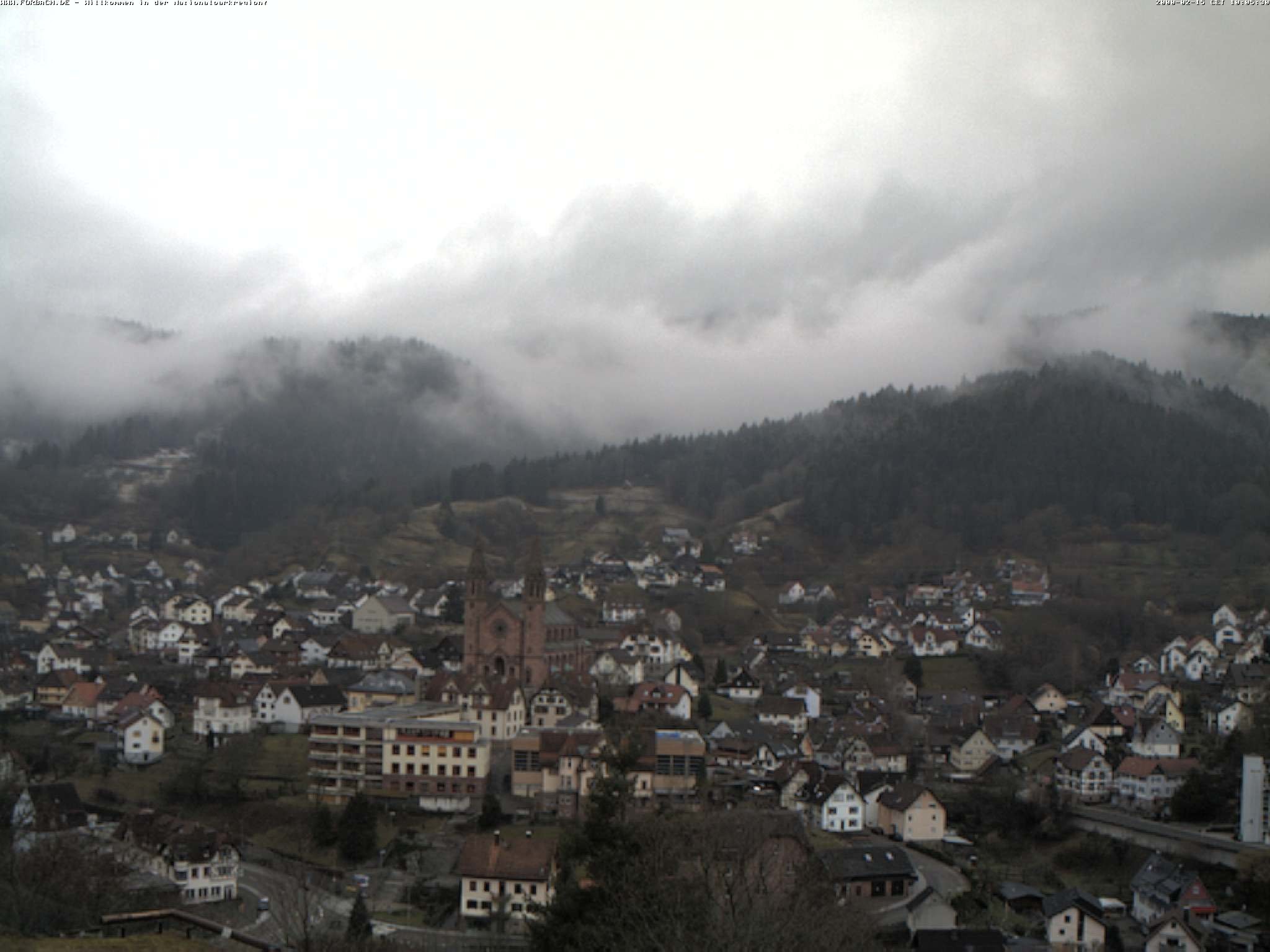 Archiv Foto Webcam Blick auf Forbach im Nordschwarzwald