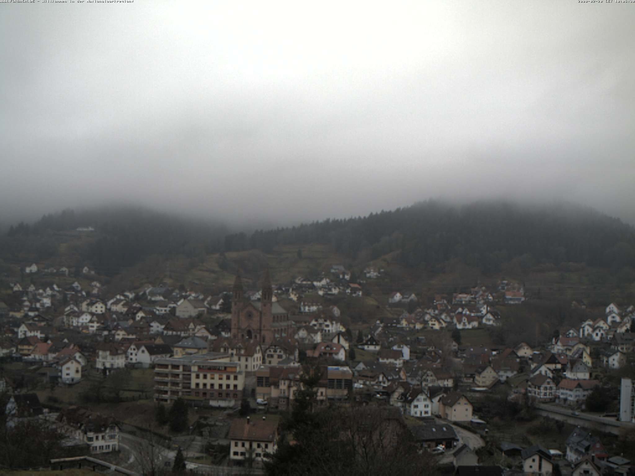 Archiv Foto Webcam Blick auf Forbach im Nordschwarzwald