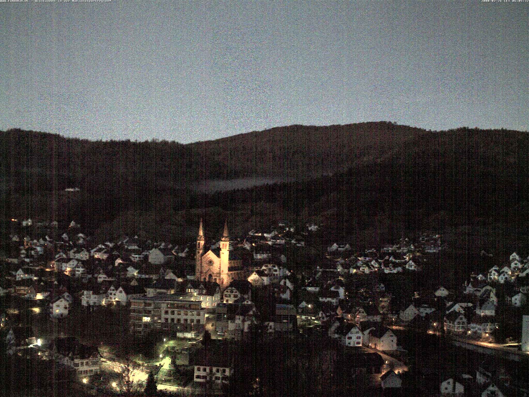 Archiv Foto Webcam Blick auf Forbach im Nordschwarzwald