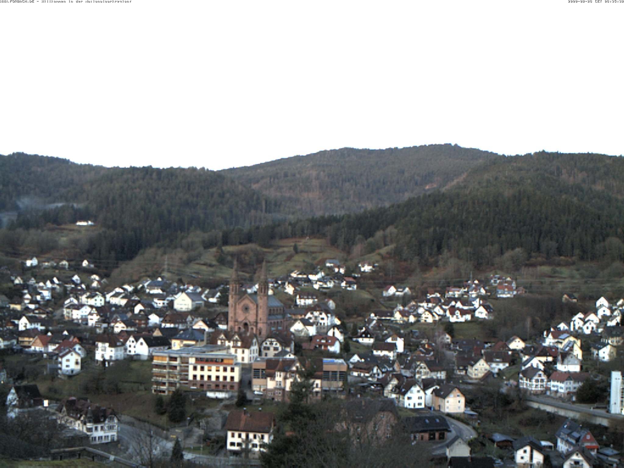 Archiv Foto Webcam Blick auf Forbach im Nordschwarzwald