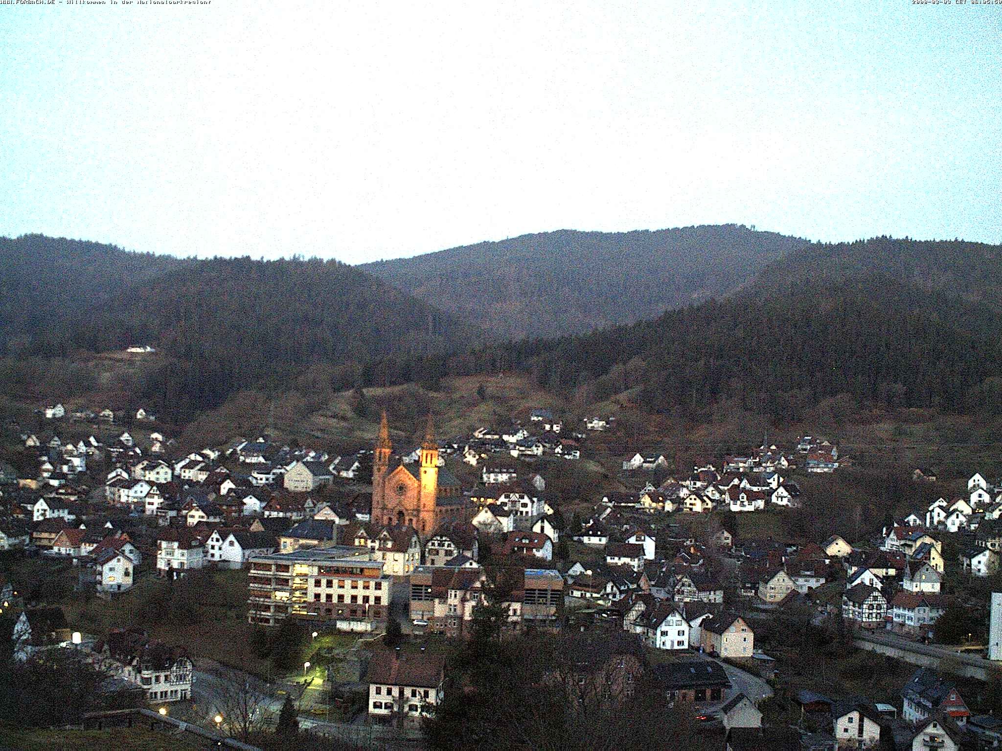 Archiv Foto Webcam Blick auf Forbach im Nordschwarzwald