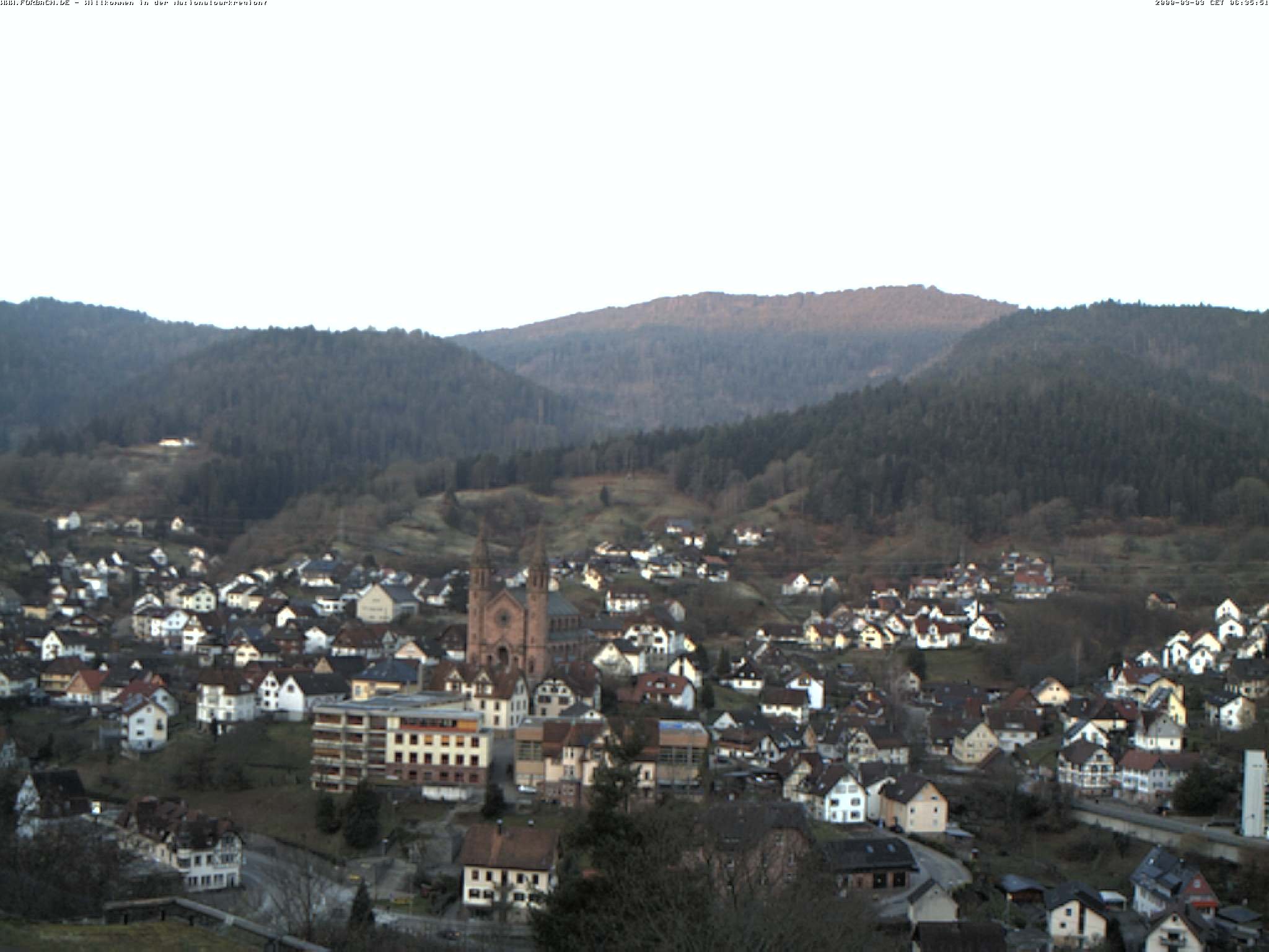 Archiv Foto Webcam Blick auf Forbach im Nordschwarzwald