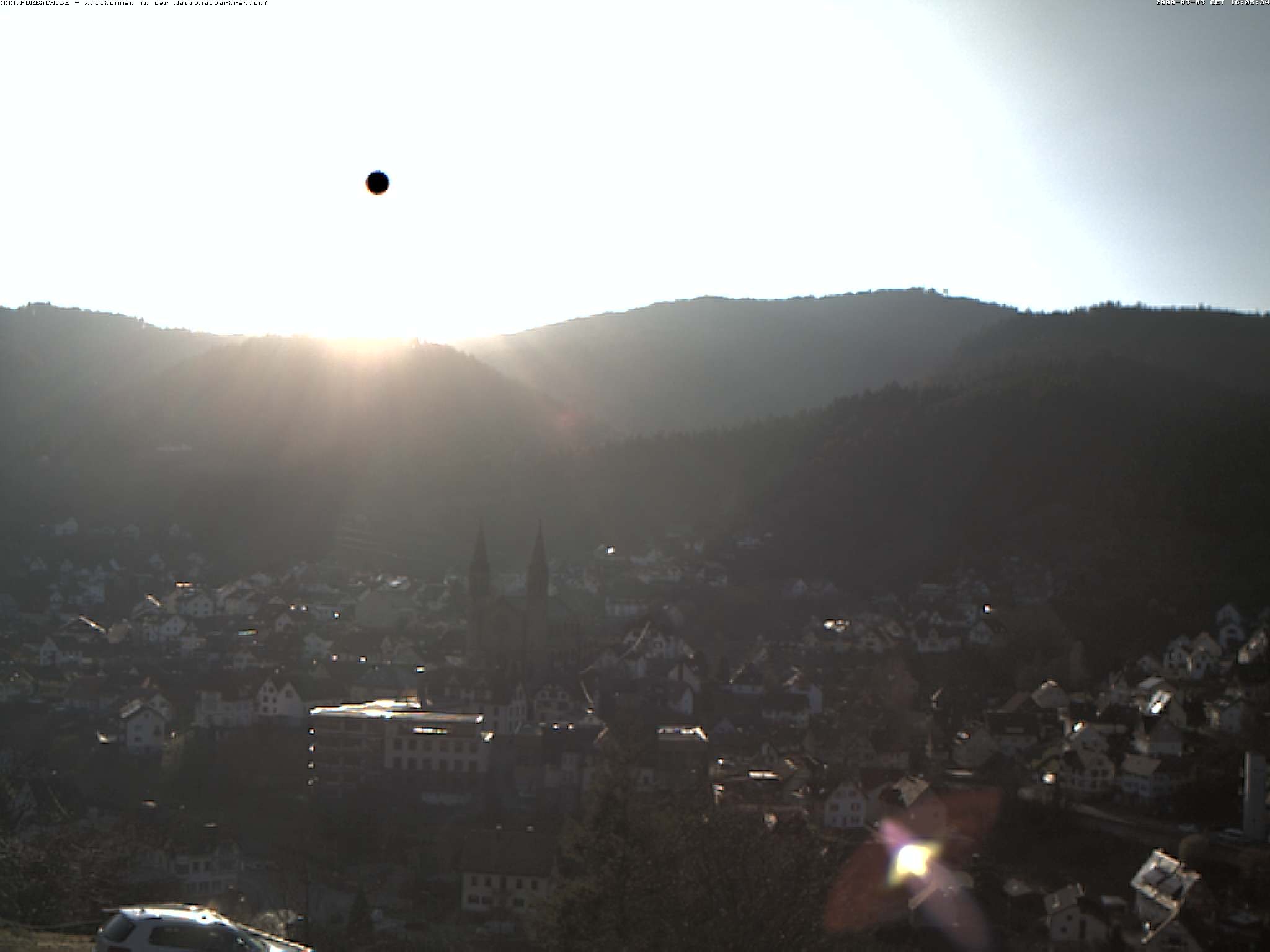 Archiv Foto Webcam Blick auf Forbach im Nordschwarzwald