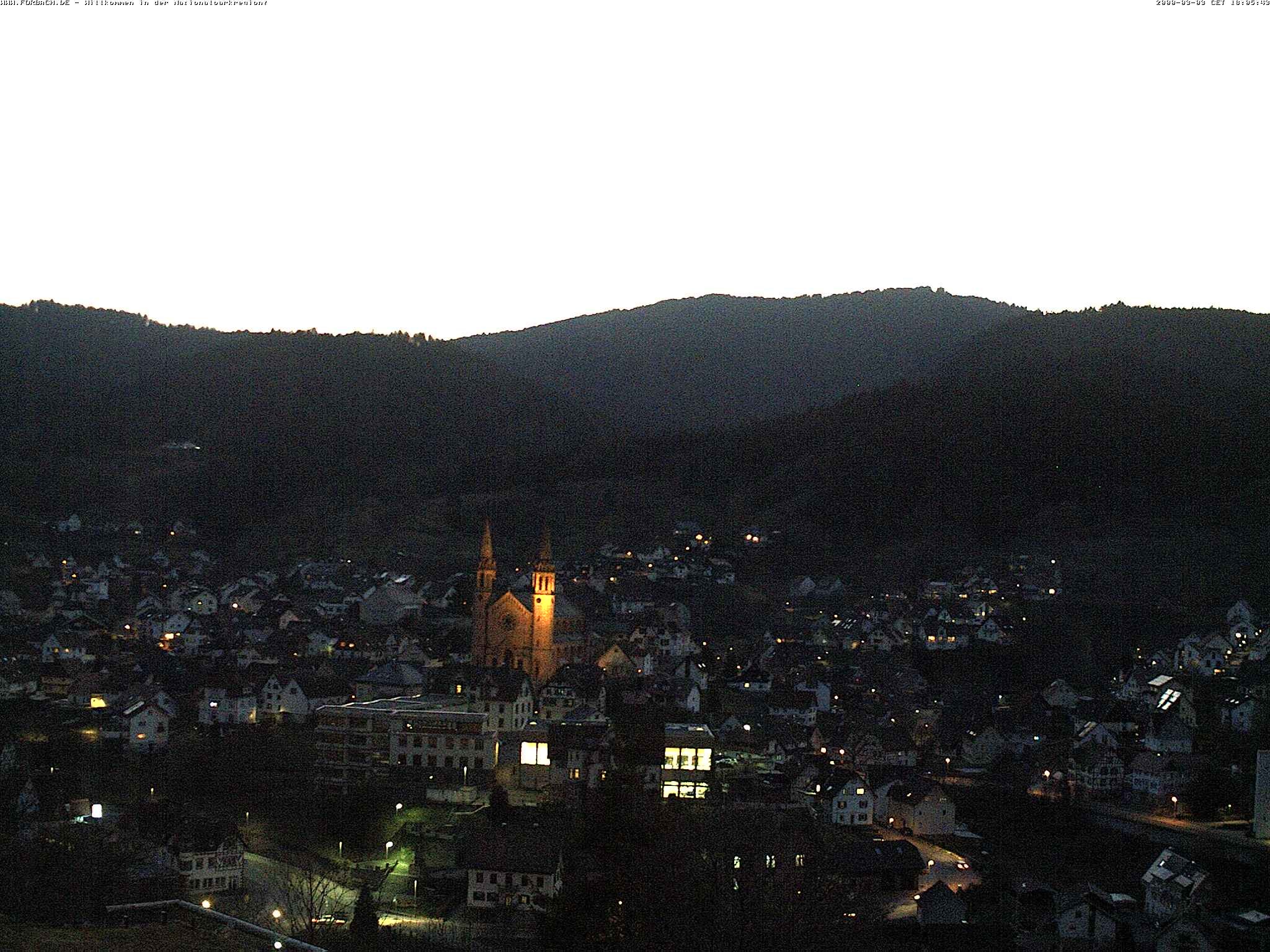 Archiv Foto Webcam Blick auf Forbach im Nordschwarzwald