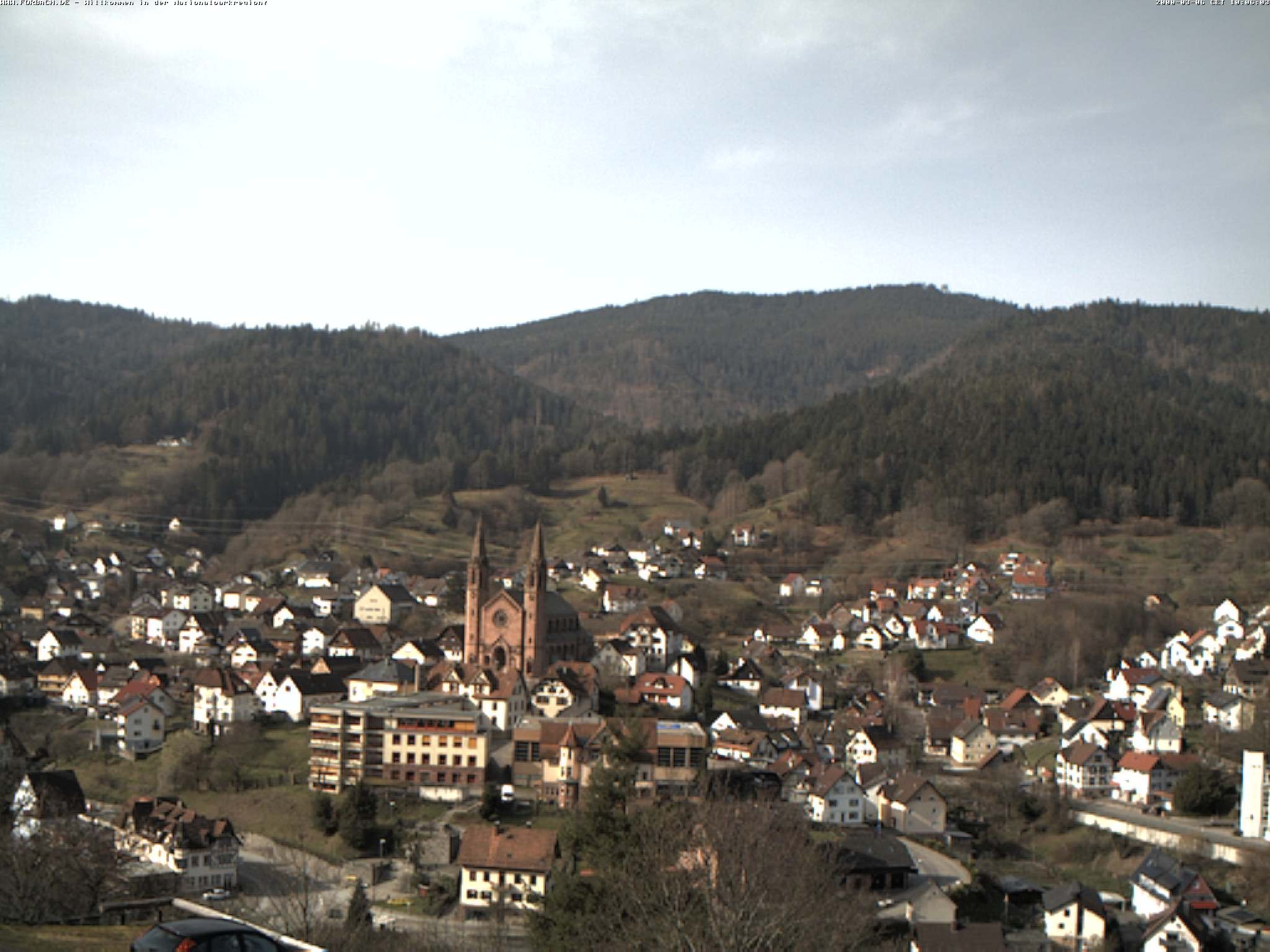 Archiv Foto Webcam Blick auf Forbach im Nordschwarzwald