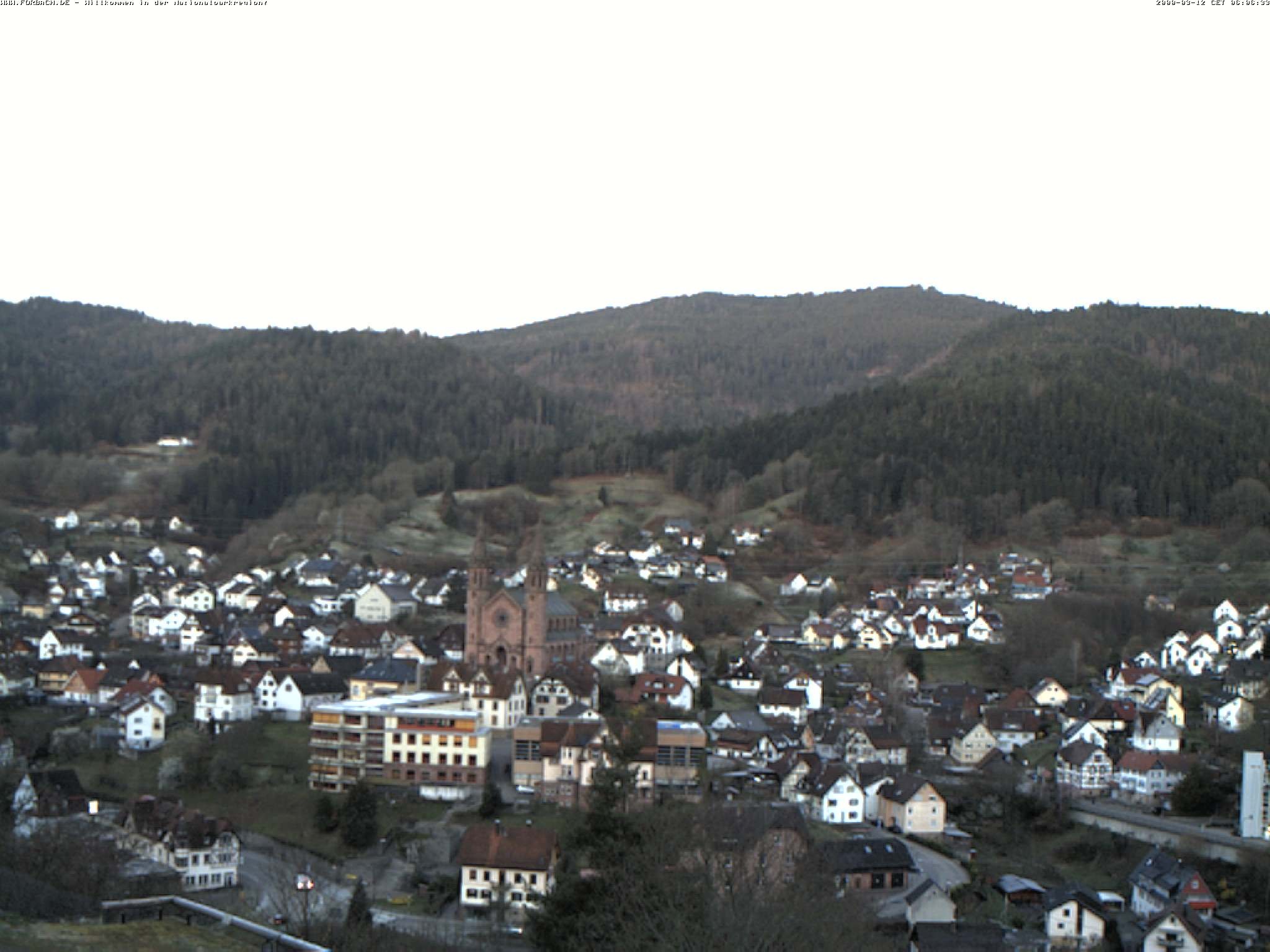 Archiv Foto Webcam Blick auf Forbach im Nordschwarzwald