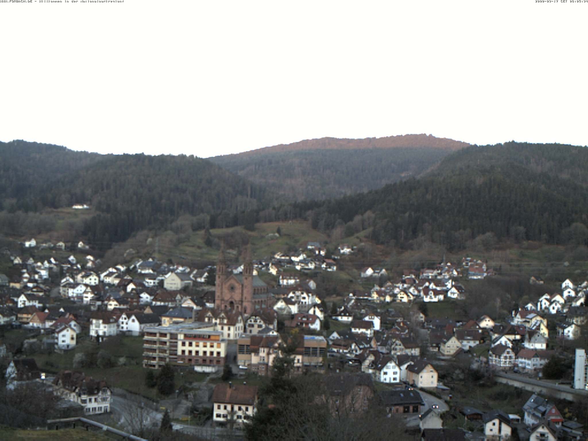 Archiv Foto Webcam Blick auf Forbach im Nordschwarzwald