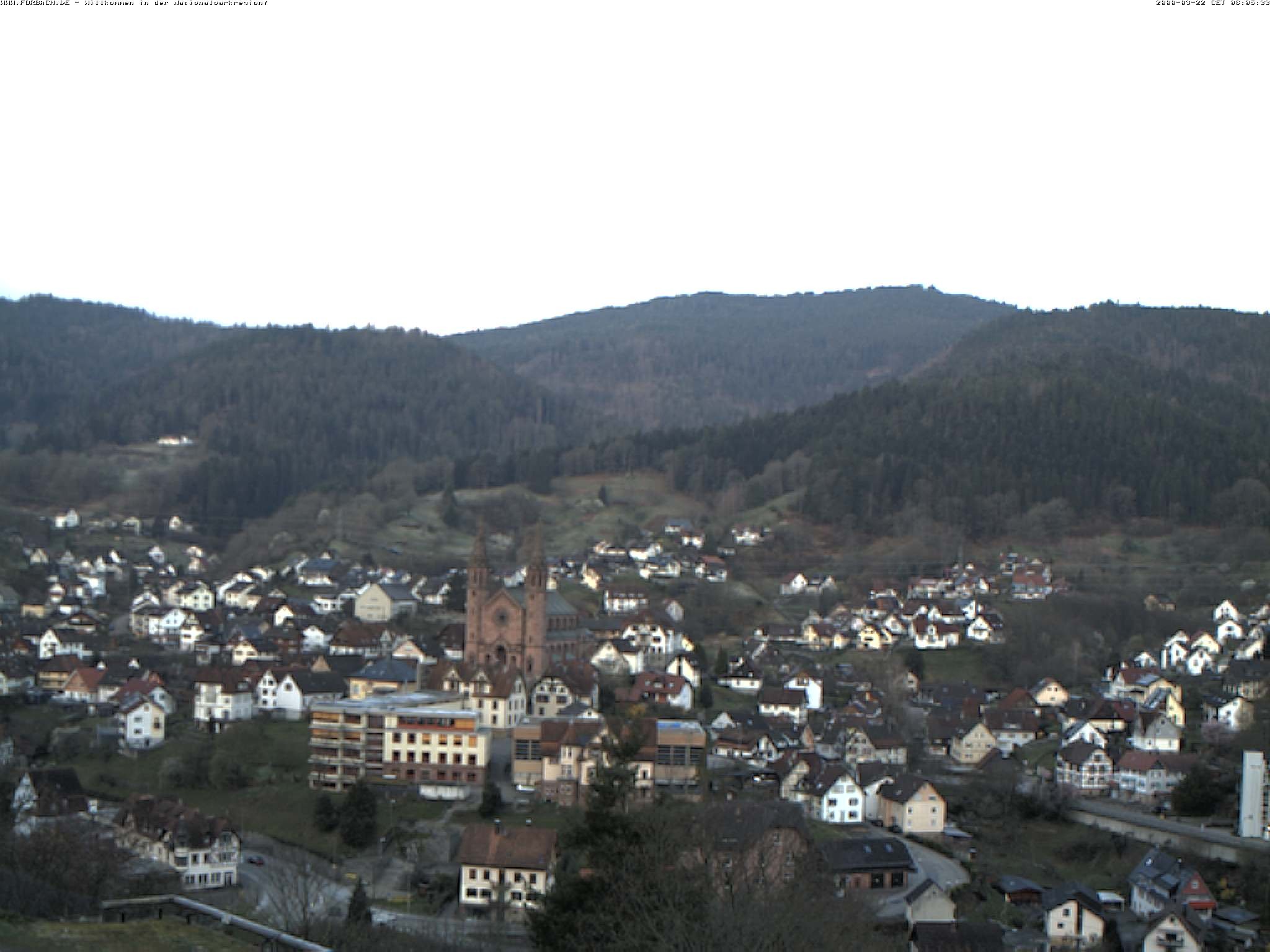 Archiv Foto Webcam Blick auf Forbach im Nordschwarzwald