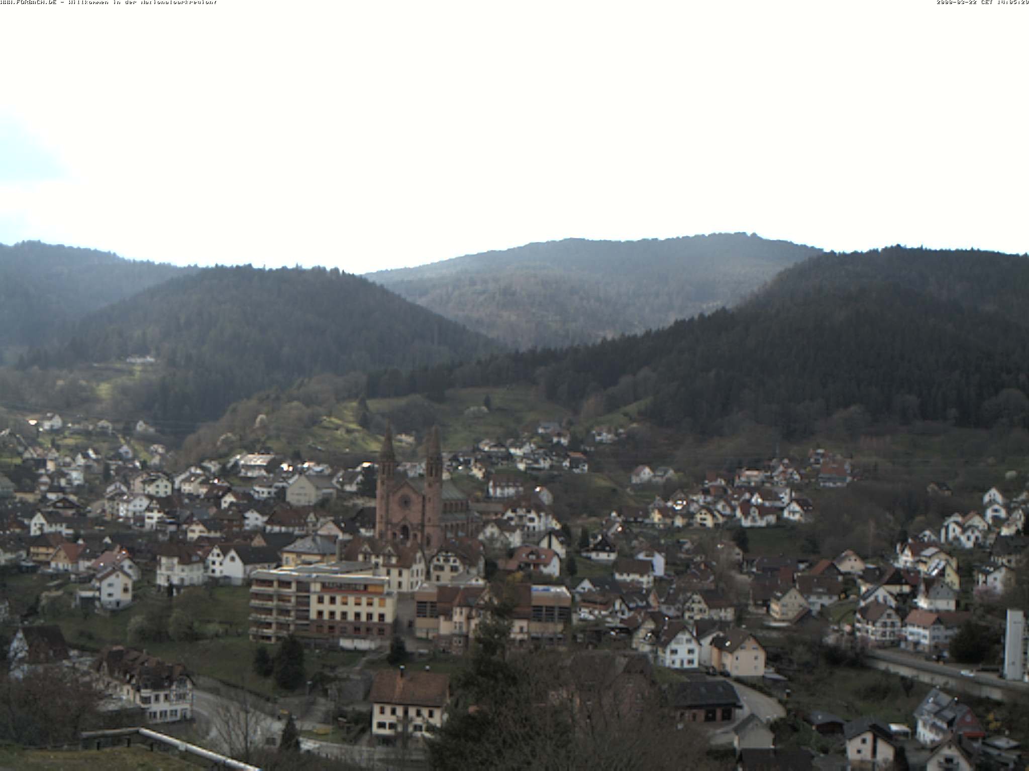 Archiv Foto Webcam Blick auf Forbach im Nordschwarzwald