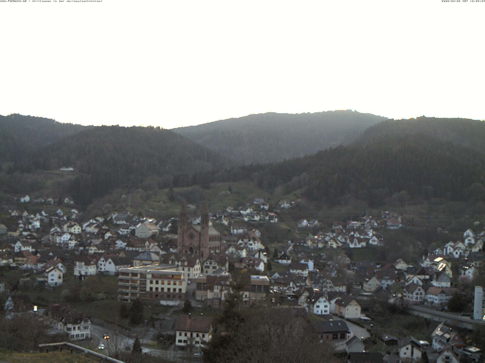 Archiv Foto Webcam Blick auf Forbach im Nordschwarzwald