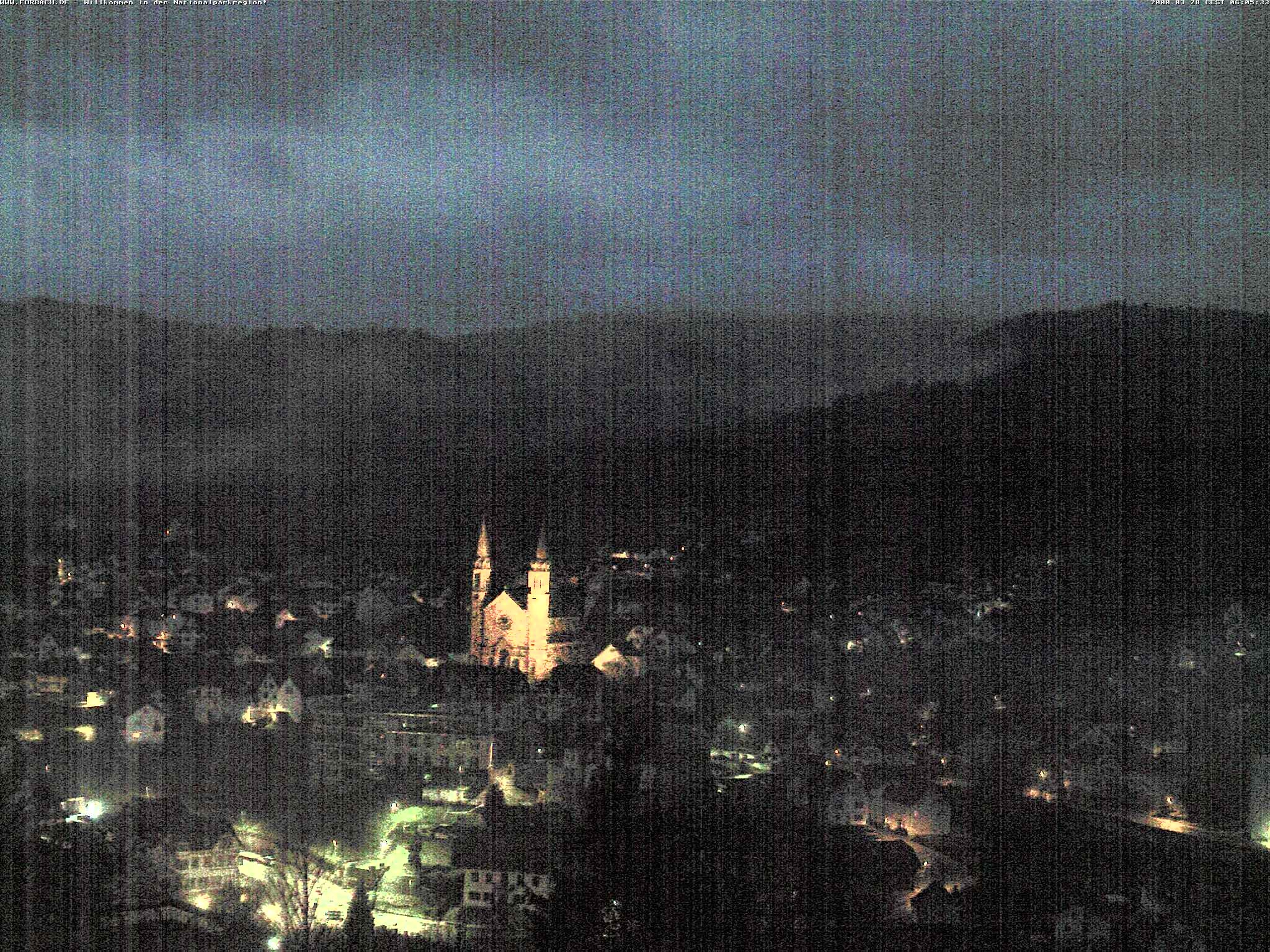 Archiv Foto Webcam Blick auf Forbach im Nordschwarzwald