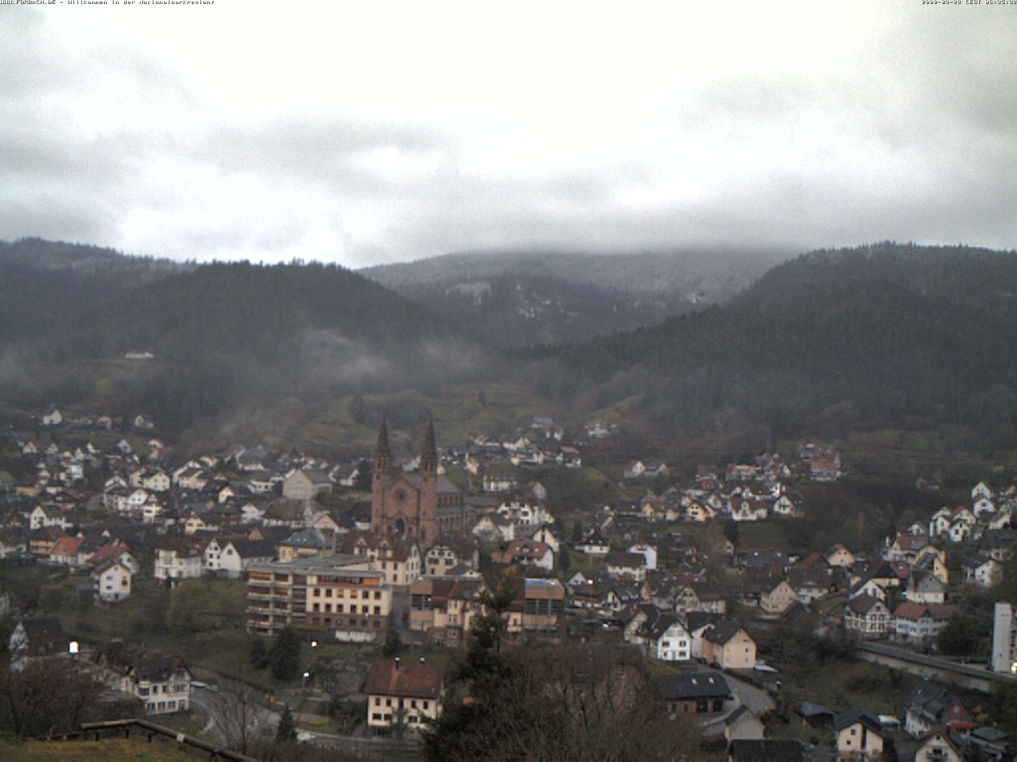 Archiv Foto Webcam Blick auf Forbach im Nordschwarzwald