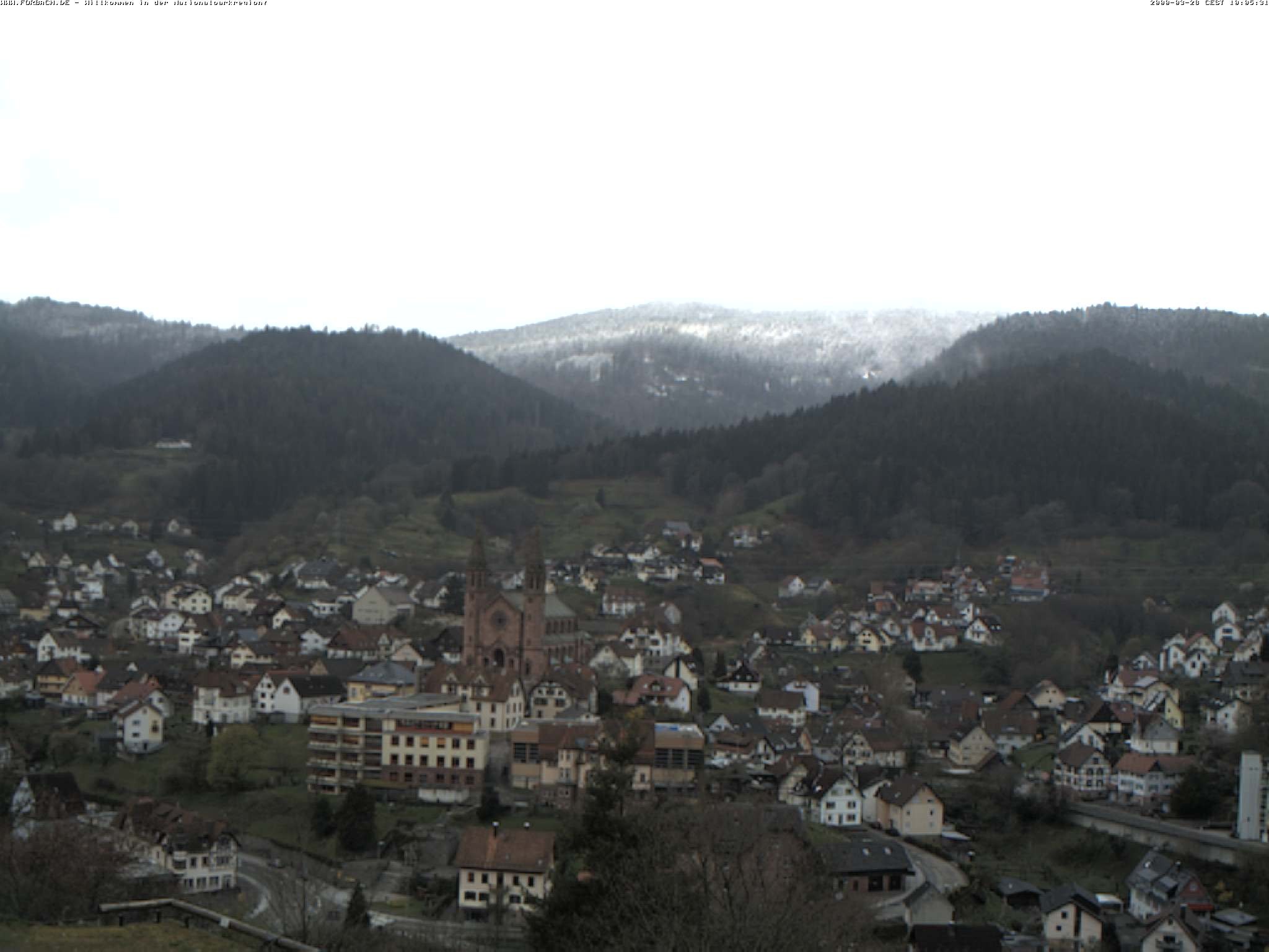 Archiv Foto Webcam Blick auf Forbach im Nordschwarzwald
