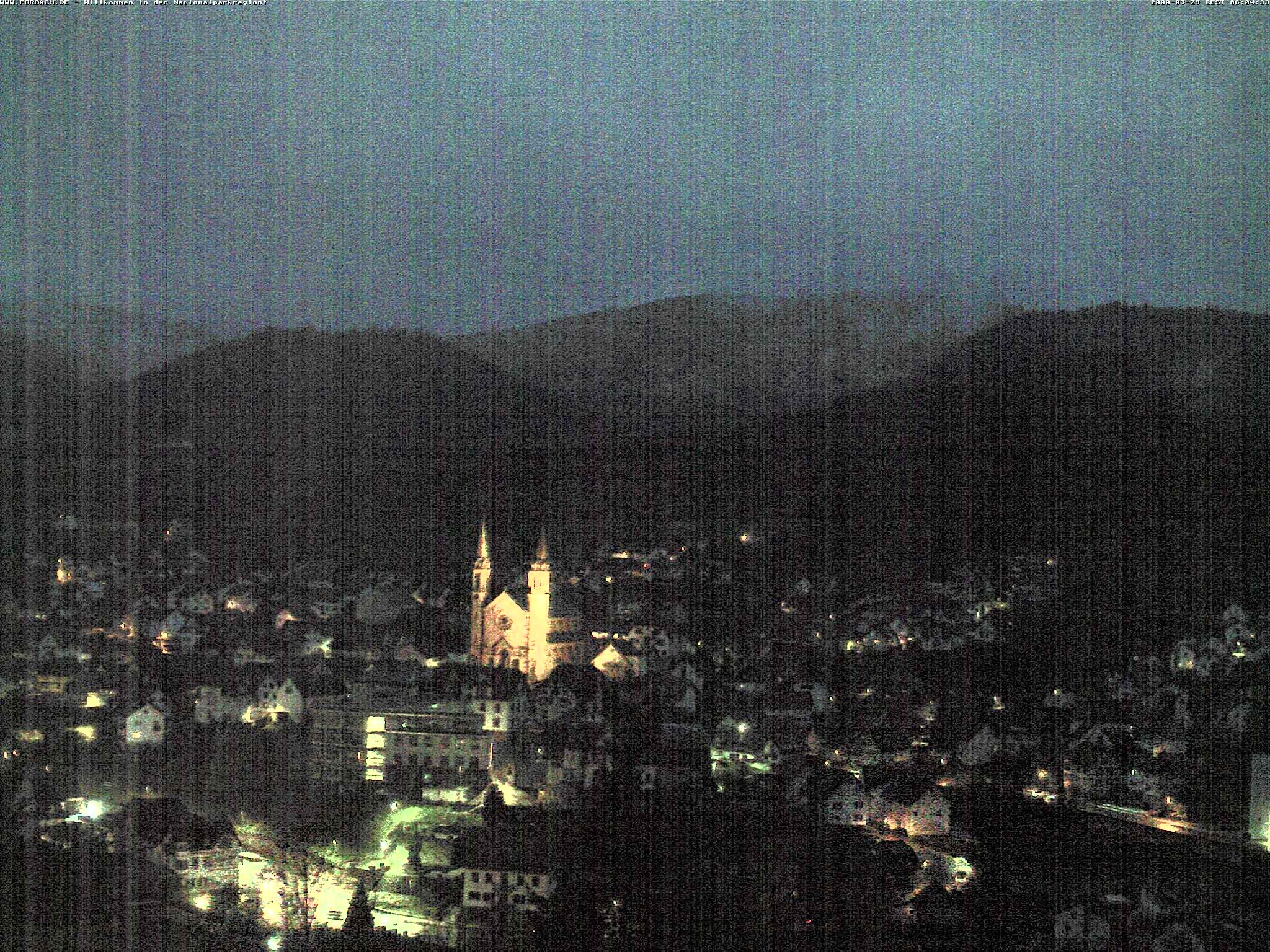 Archiv Foto Webcam Blick auf Forbach im Nordschwarzwald