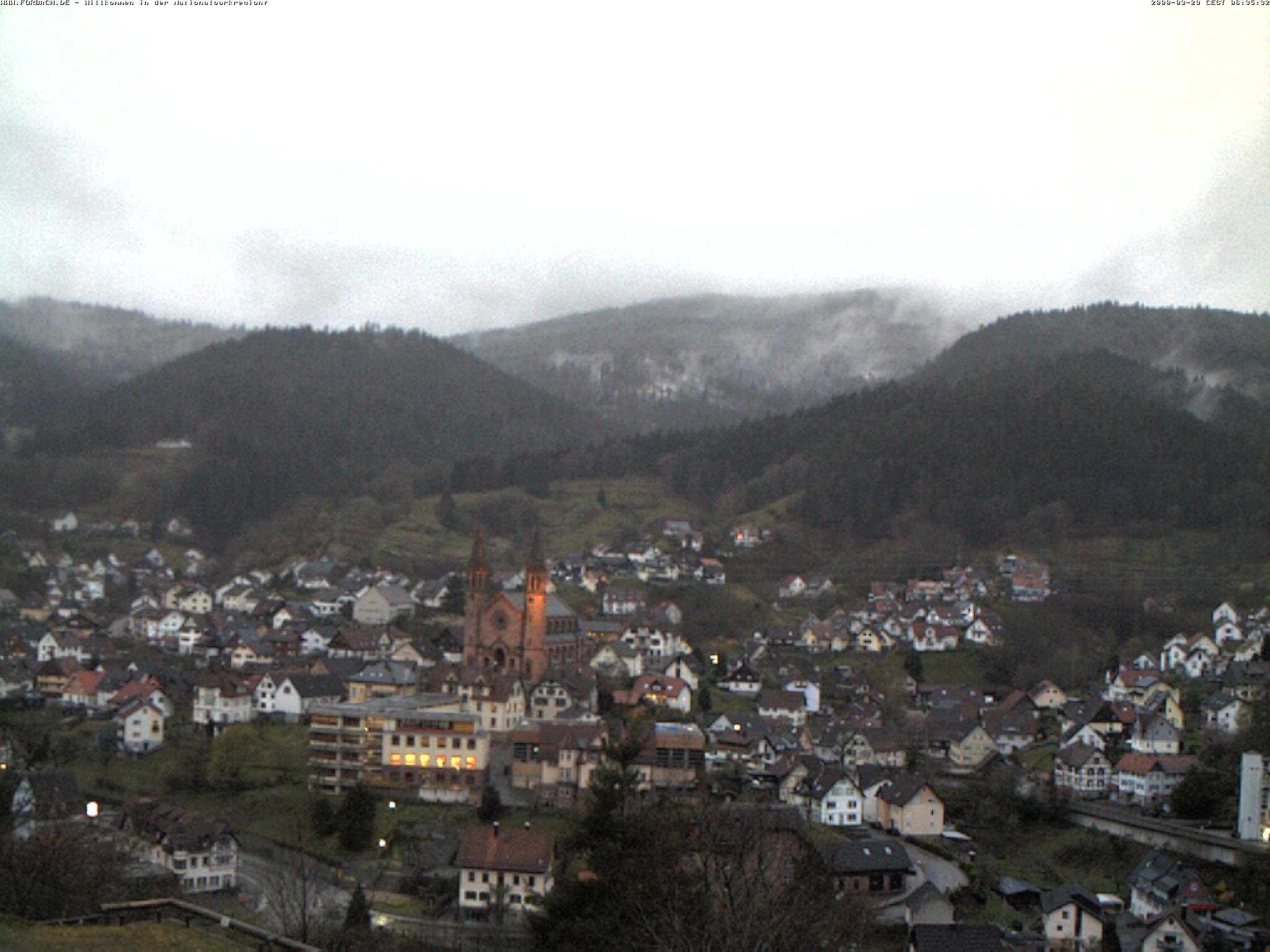 Archiv Foto Webcam Blick auf Forbach im Nordschwarzwald