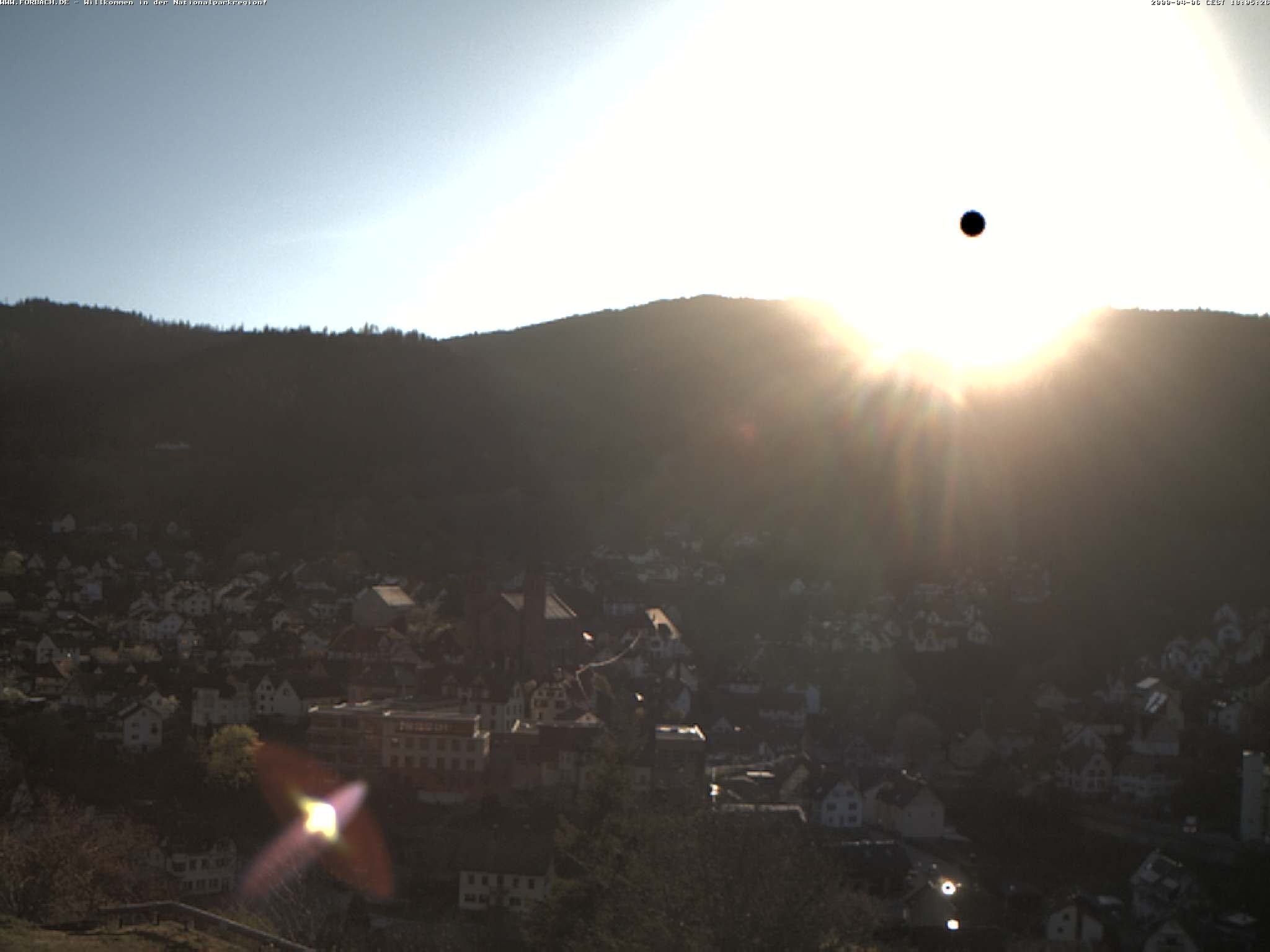 Archiv Foto Webcam Blick auf Forbach im Nordschwarzwald