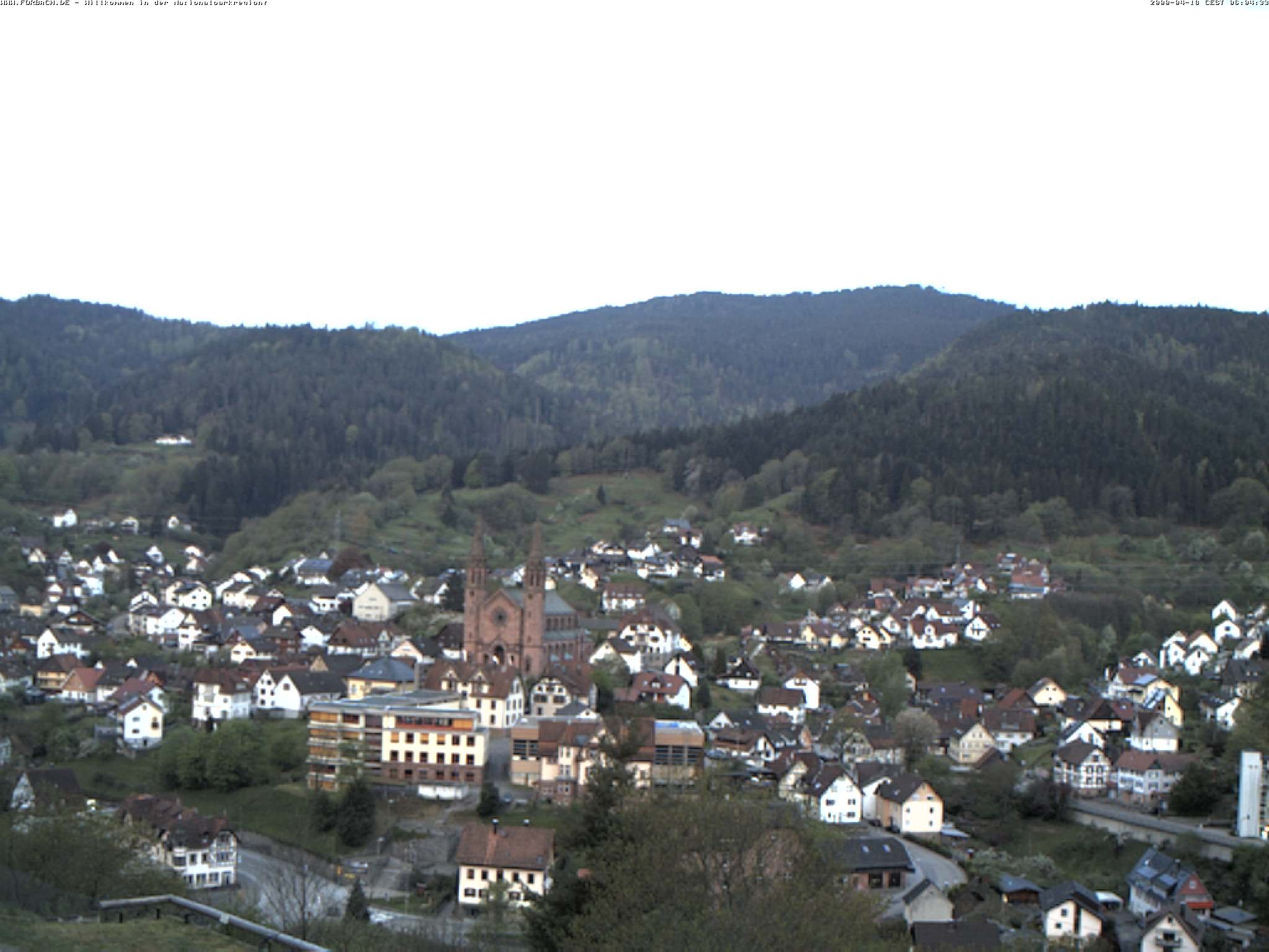 Archived image Webcam Forbach - Black Forest