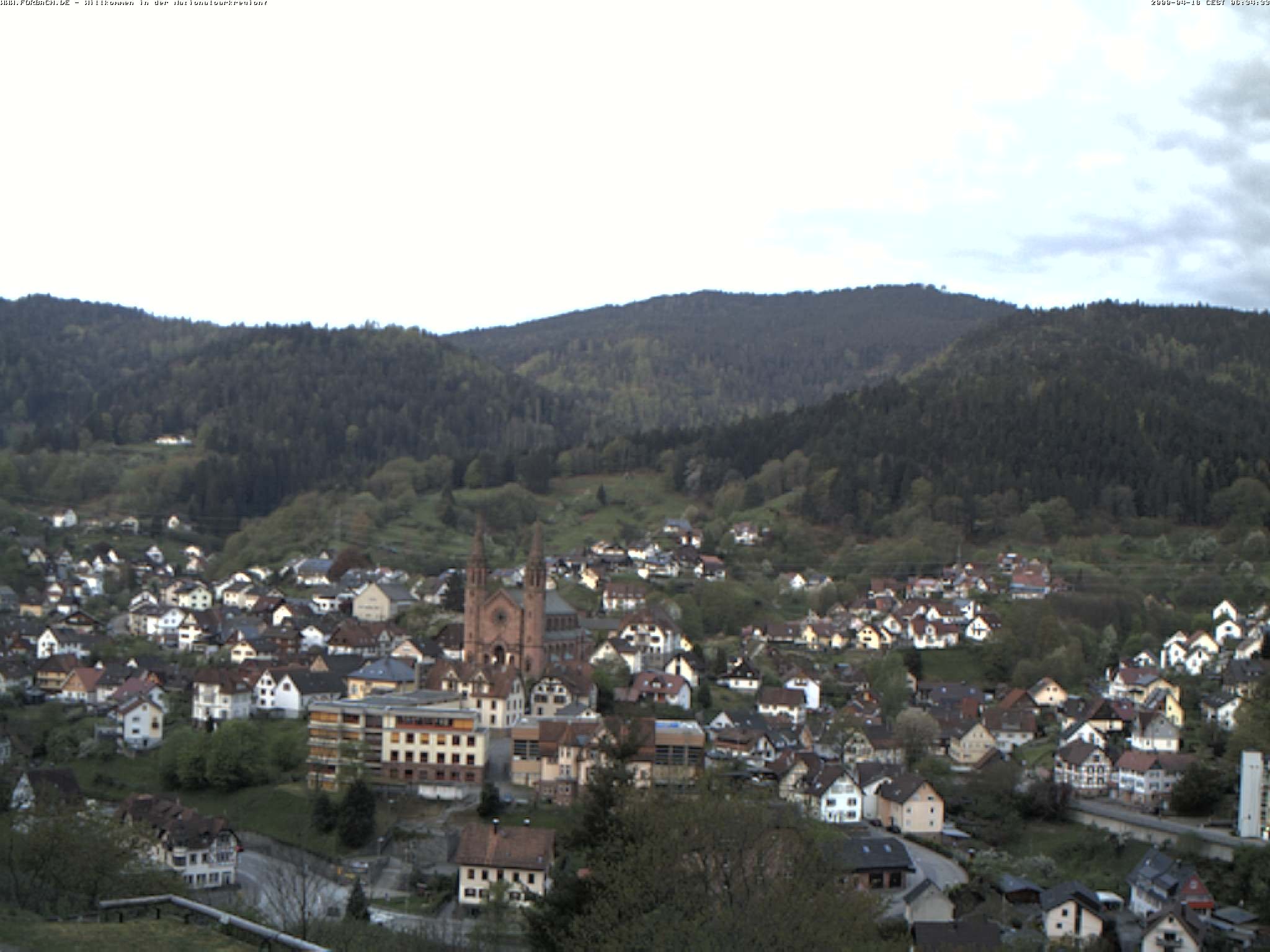 Archived image Webcam Forbach - Black Forest