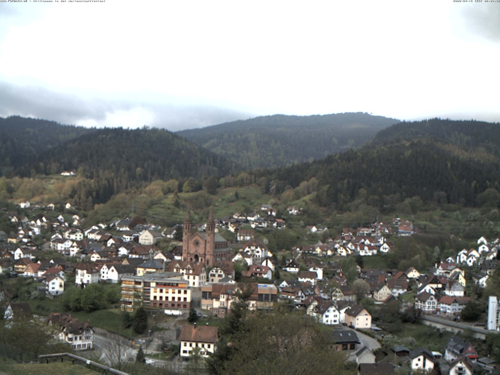 Archived image Webcam Forbach - Black Forest