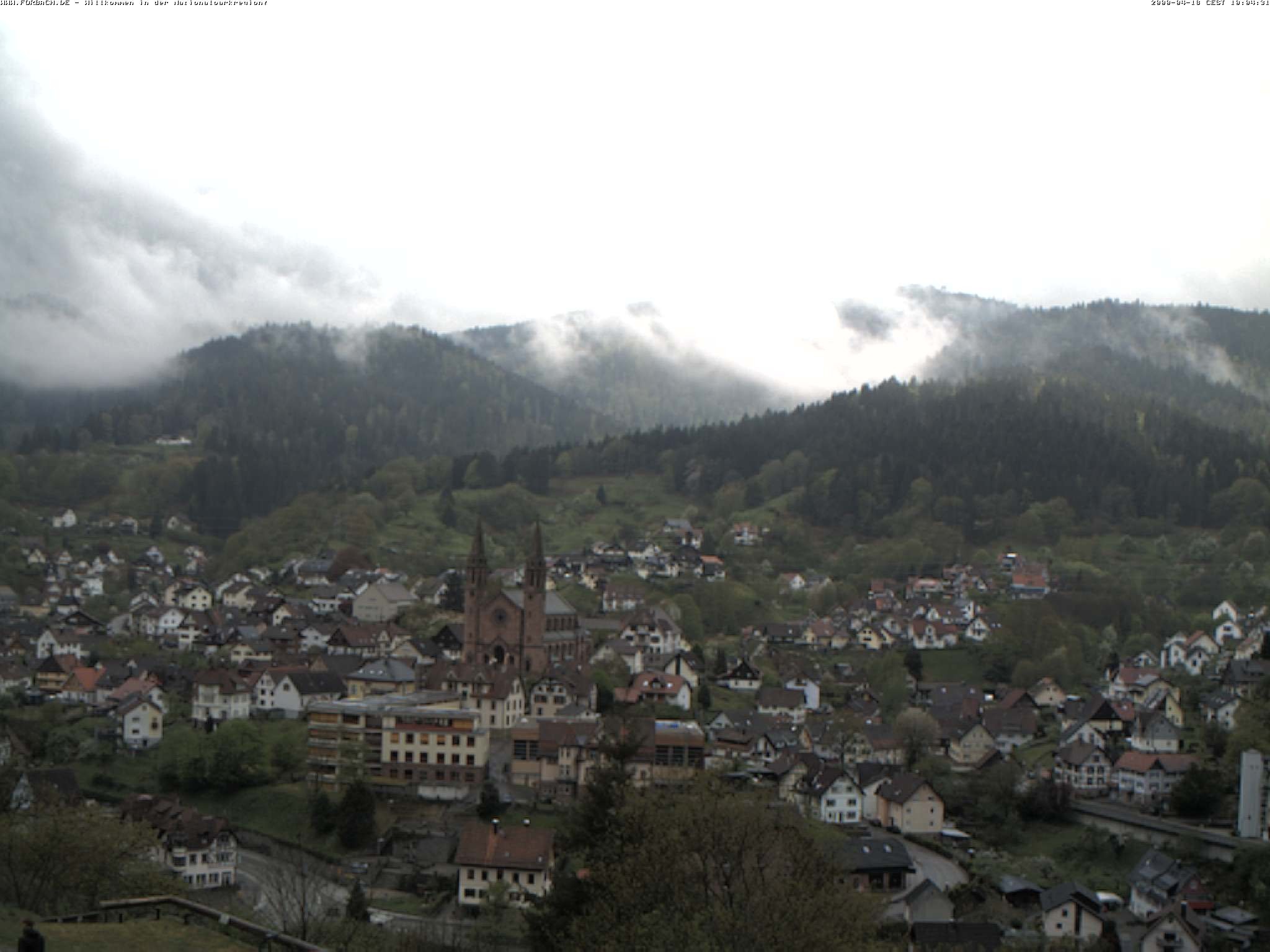 Archived image Webcam Forbach - Black Forest
