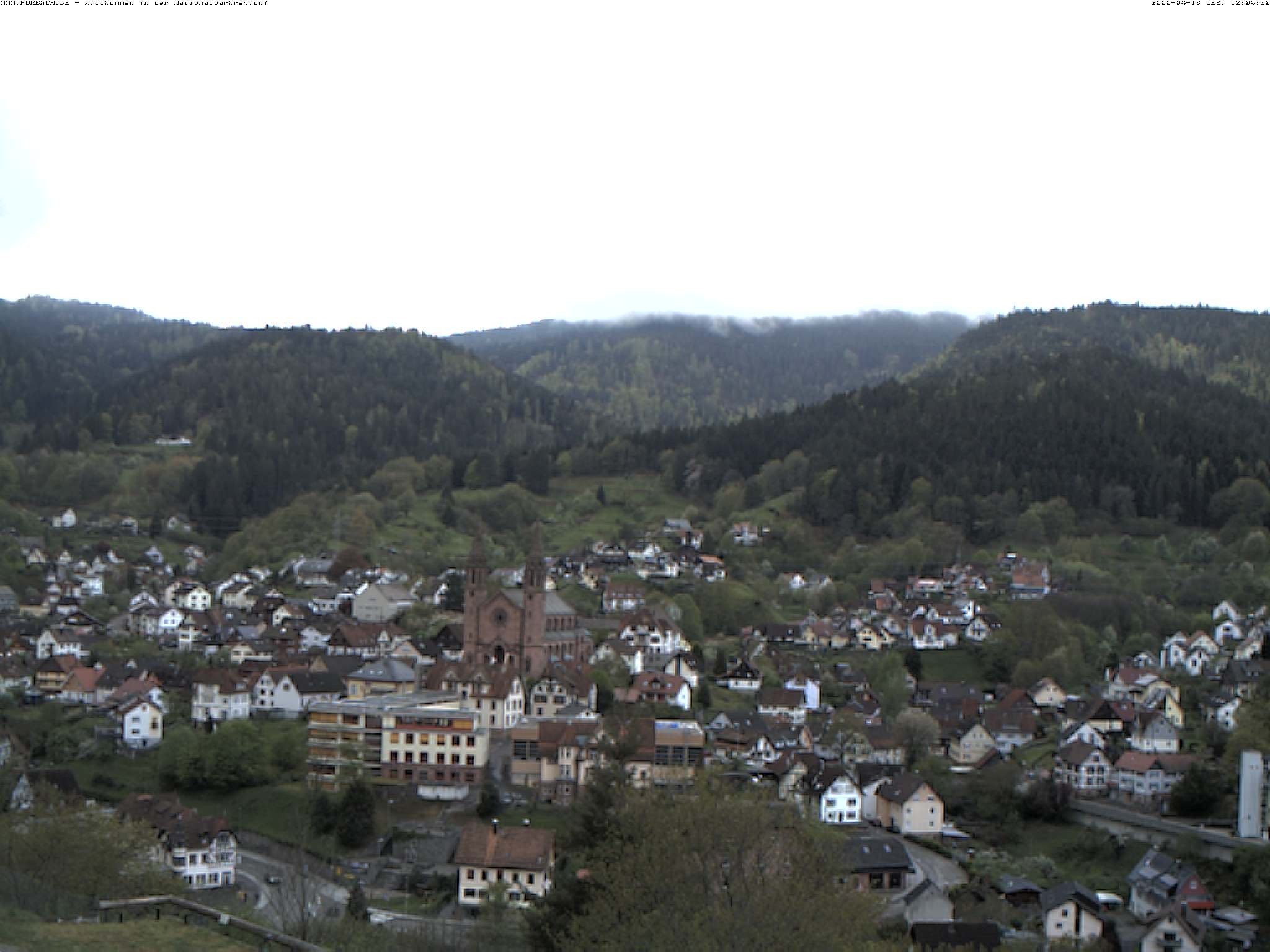 Archived image Webcam Forbach - Black Forest