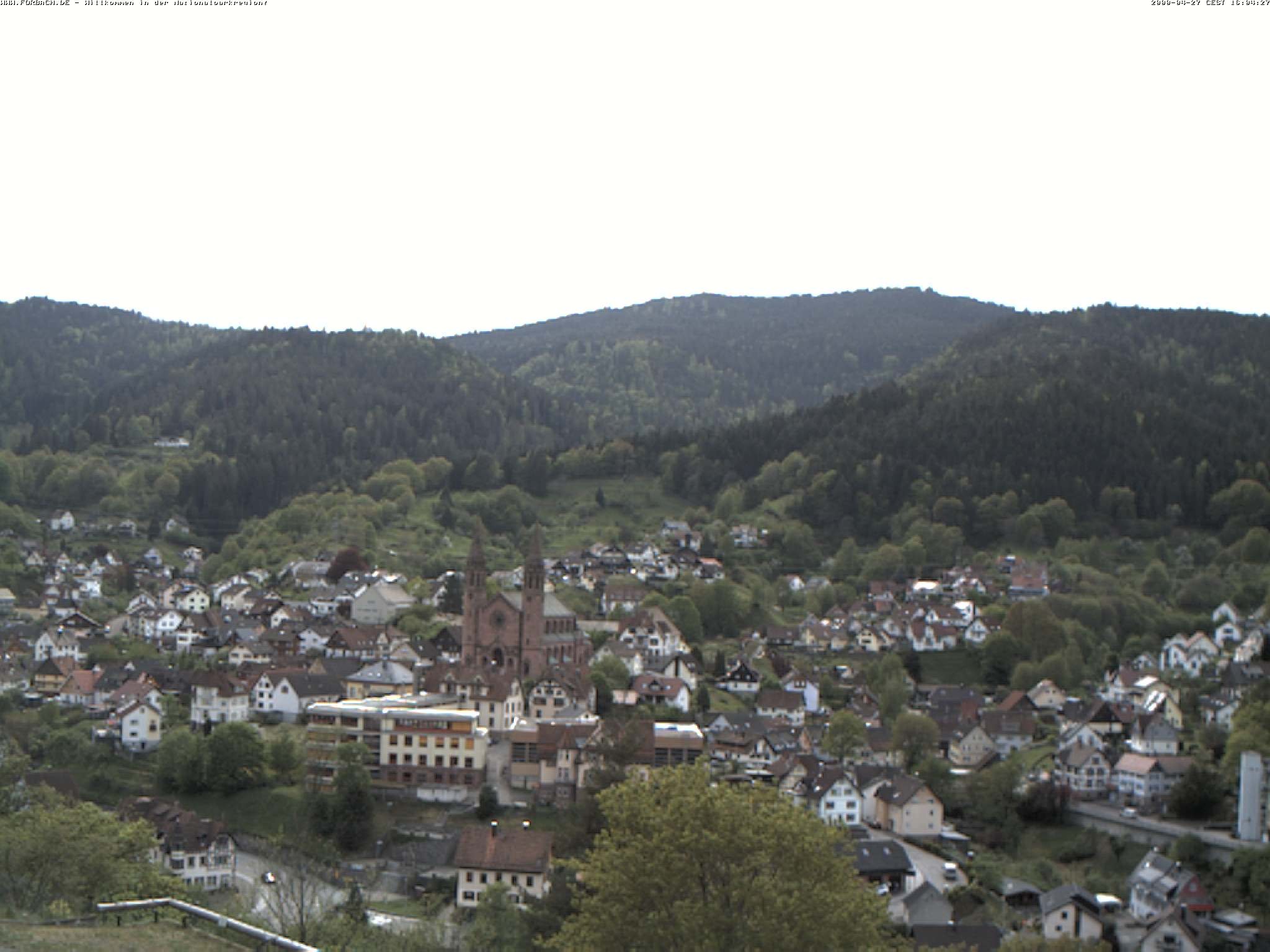 Archiv Foto Webcam Blick auf Forbach im Nordschwarzwald