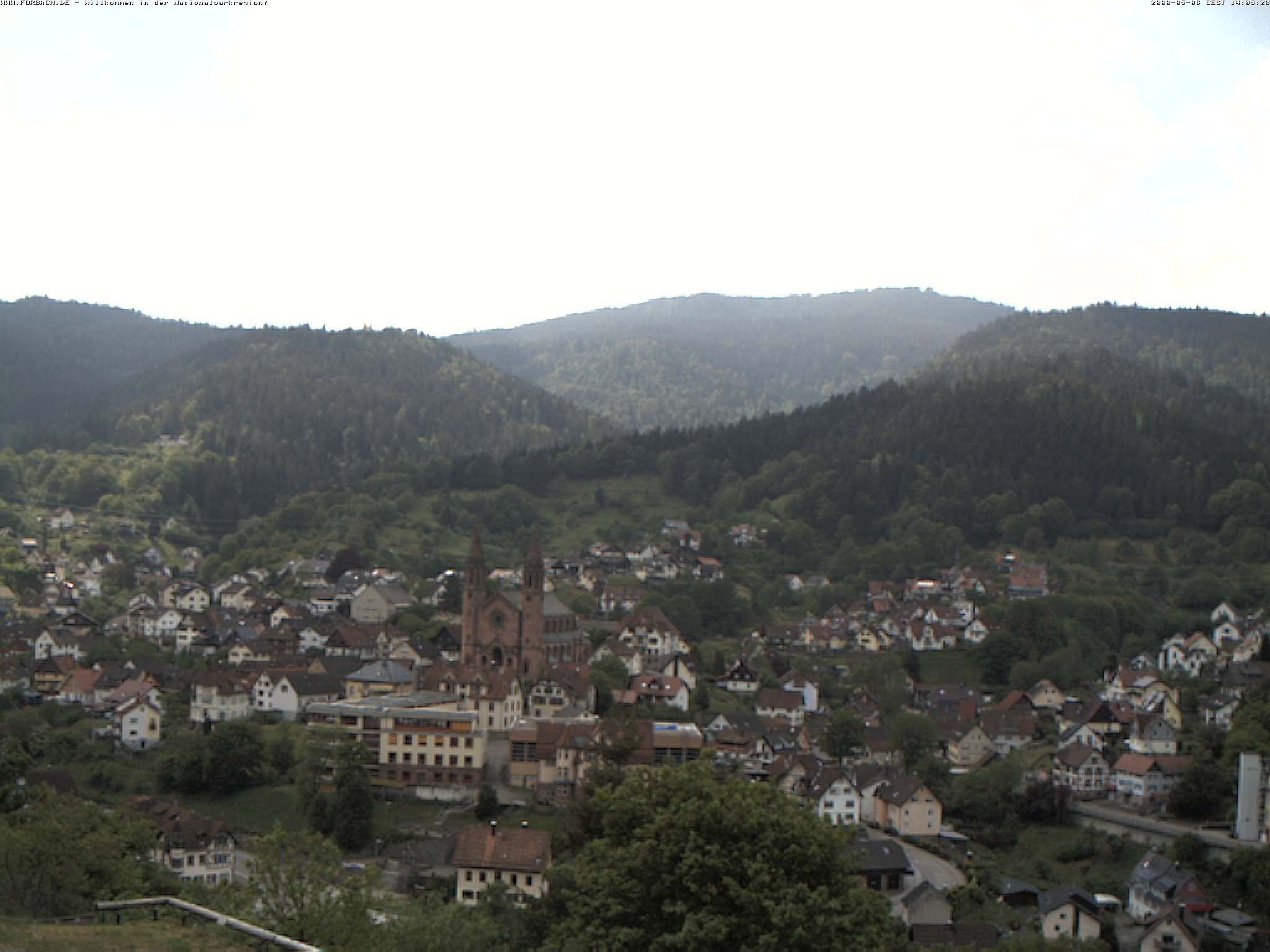 Archiv Foto Webcam Blick auf Forbach im Nordschwarzwald