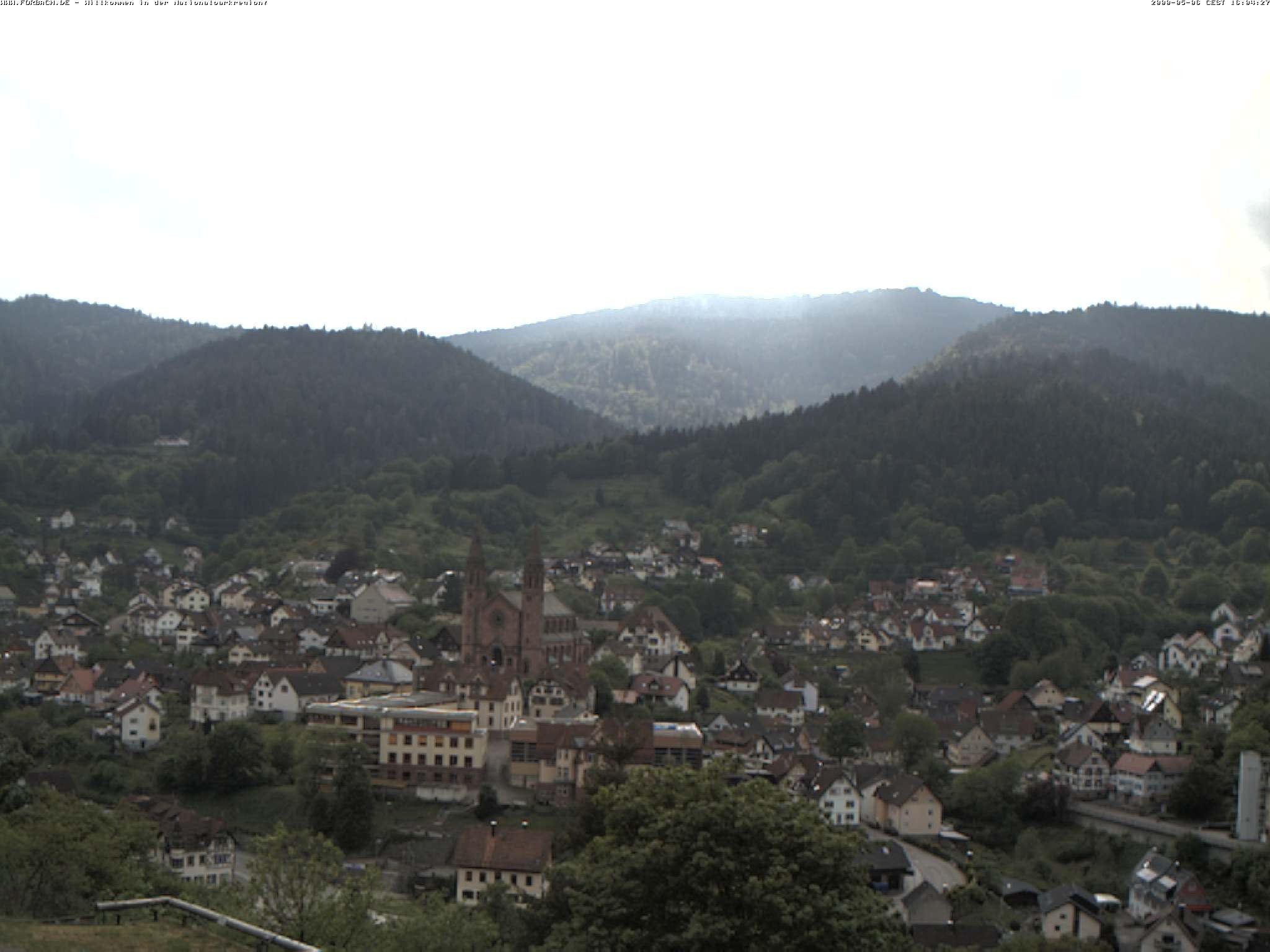 Archiv Foto Webcam Blick auf Forbach im Nordschwarzwald