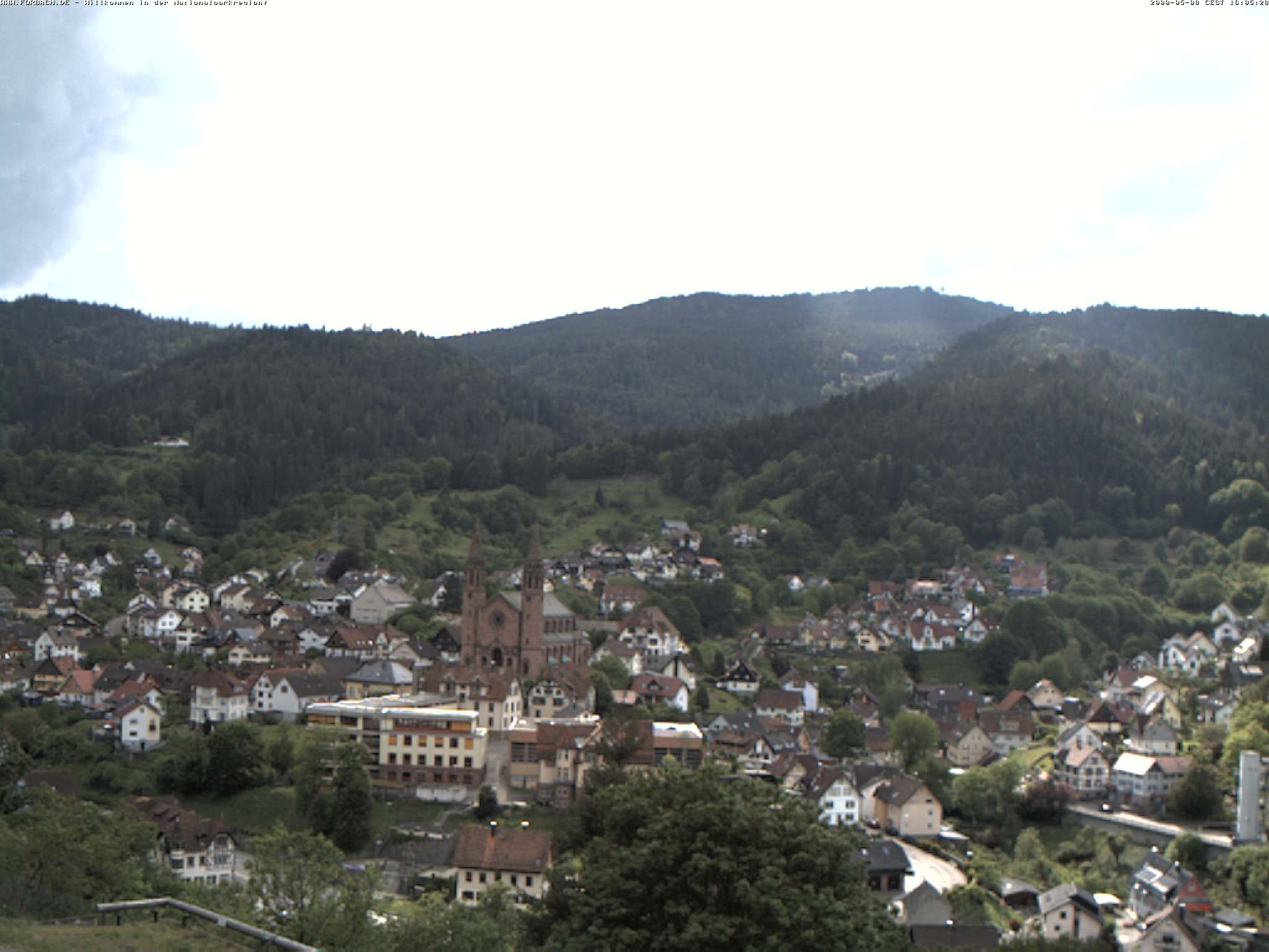 Archiv Foto Webcam Blick auf Forbach im Nordschwarzwald